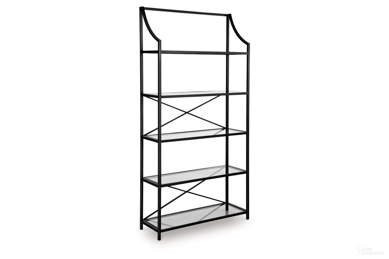 The appearance of Dakerwell 72 Inch Bookcase In Antique Black designed by Signature Design by Ashley in the traditional interior design. This antique black piece of furniture was selected by 1StopBedrooms from Dakerwell Collection to add a touch of cosiness and style into your home. Sku: A4000557. Material: Engineered Wood.
