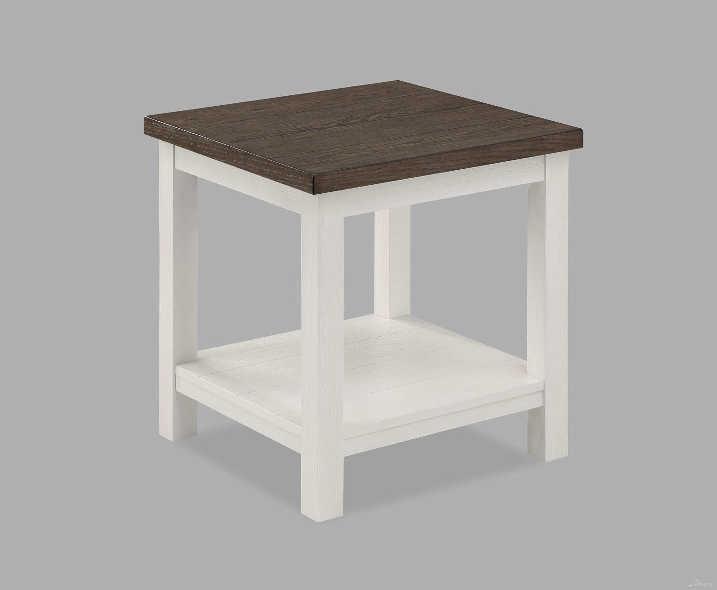 The appearance of Dakota End Table In Chalk designed by Crown Mark in the transitional interior design. This chalk piece of furniture  was selected by 1StopBedrooms from Dakota Collection to add a touch of cosiness and style into your home. Sku: 3713CG-02. Material: MDF.