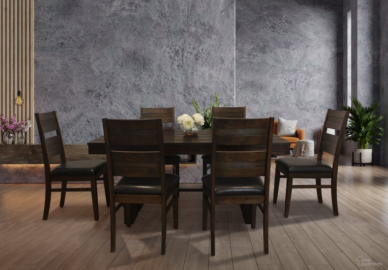 The appearance of Dale Extendable Dining Room Set In Solid Acacia Wood with Antique Brown Finish designed by Moti in the rustic / southwestern interior design. This antique brown piece of furniture was selected by 1StopBedrooms from Dale Collection to add a touch of cosiness and style into your home. Sku: 58102001A;58111001A. Material: Wood. Table Top Shape: Rectangular.