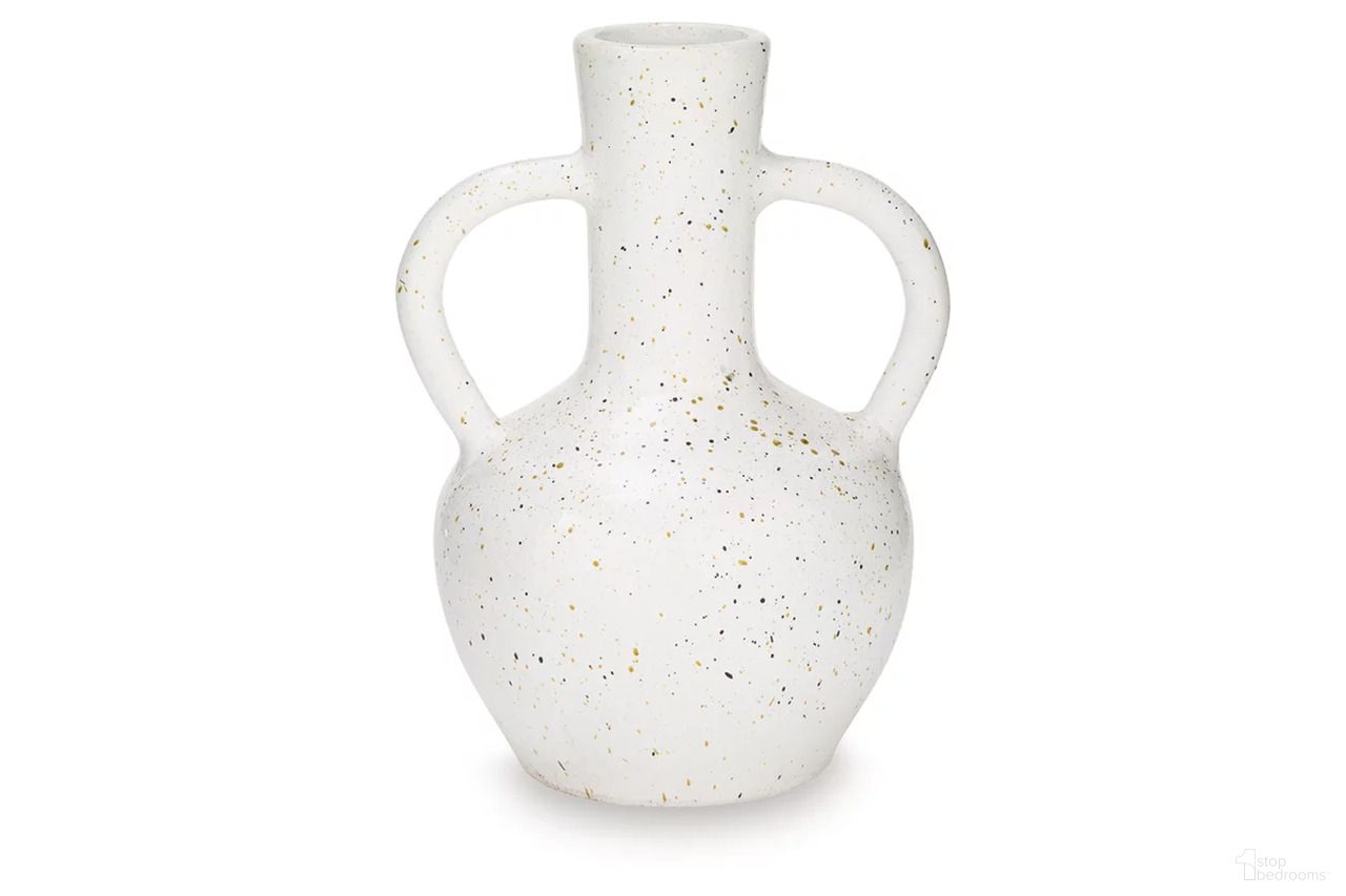 Dallinworth Small Vase In White and Black