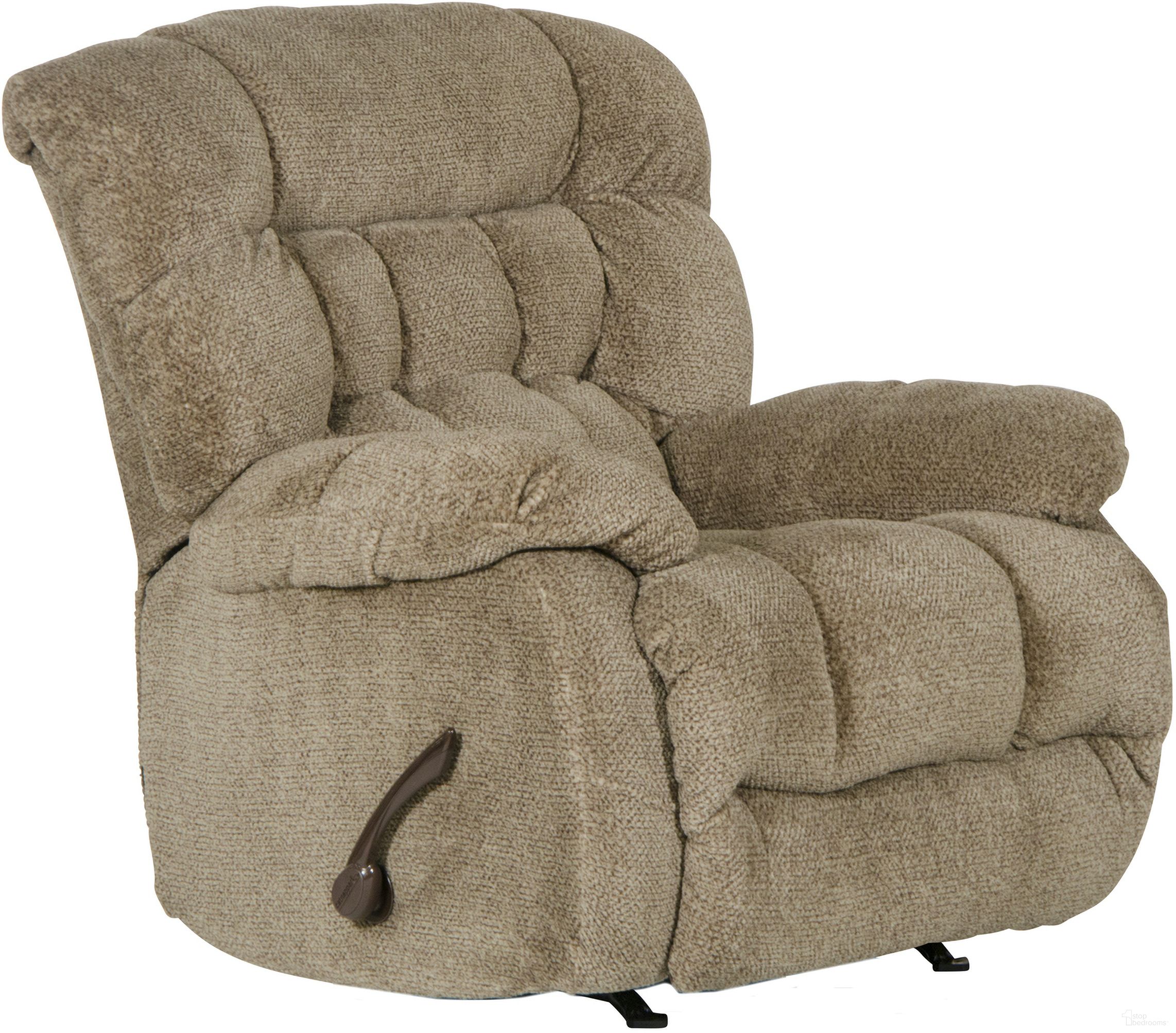 The appearance of Daly Chateau Chaise Rocker Recliner designed by Catnapper in the modern / contemporary interior design. This cream piece of furniture was selected by 1StopBedrooms from Daly Collection to add a touch of cosiness and style into your home. Sku: 47652162229. Material: Fabric.