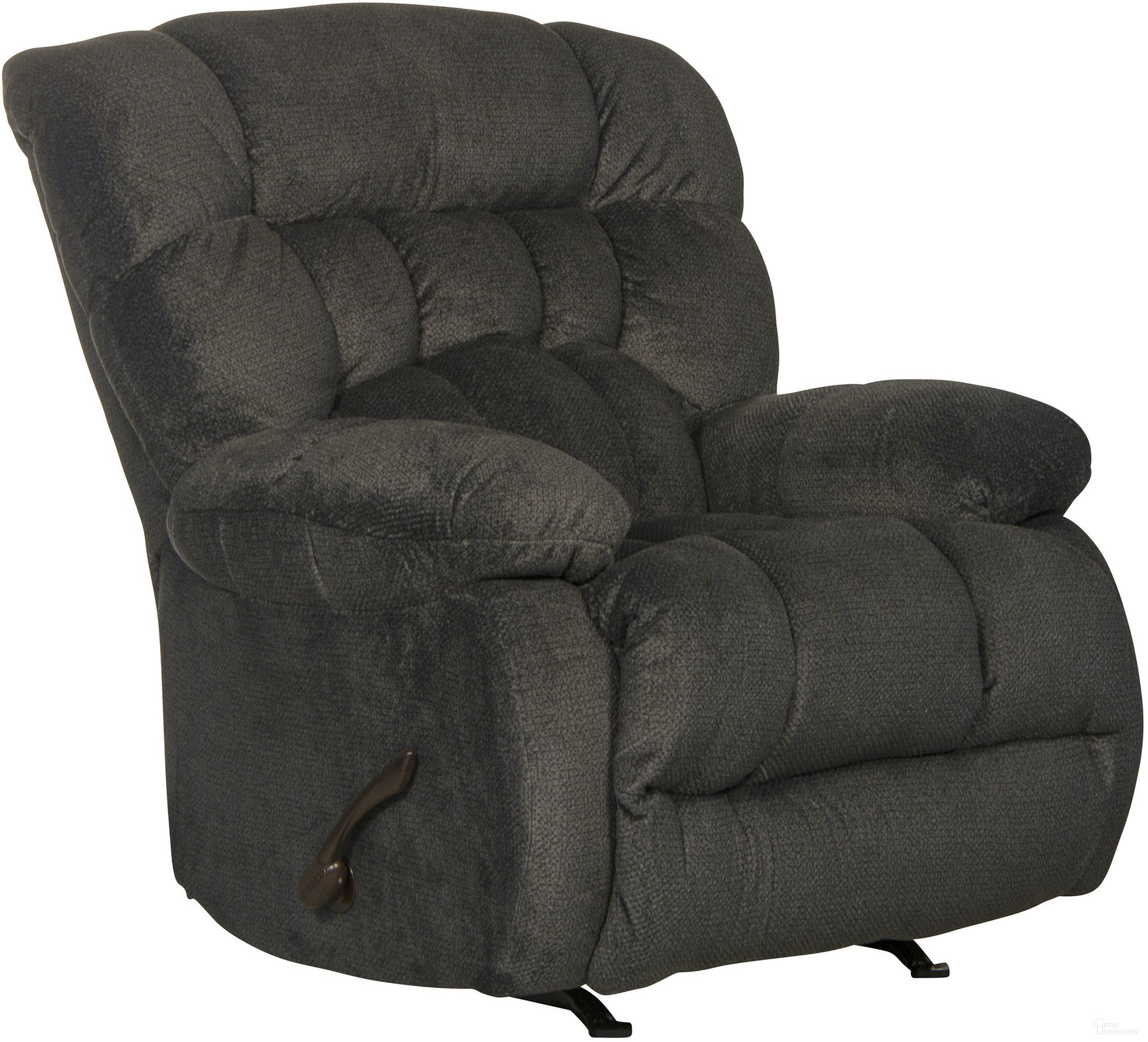 The appearance of Daly Cobblestone Chaise Rocker Recliner designed by Catnapper in the modern / contemporary interior design. This gray piece of furniture was selected by 1StopBedrooms from Daly Collection to add a touch of cosiness and style into your home. Sku: 47652162228. Material: Fabric.