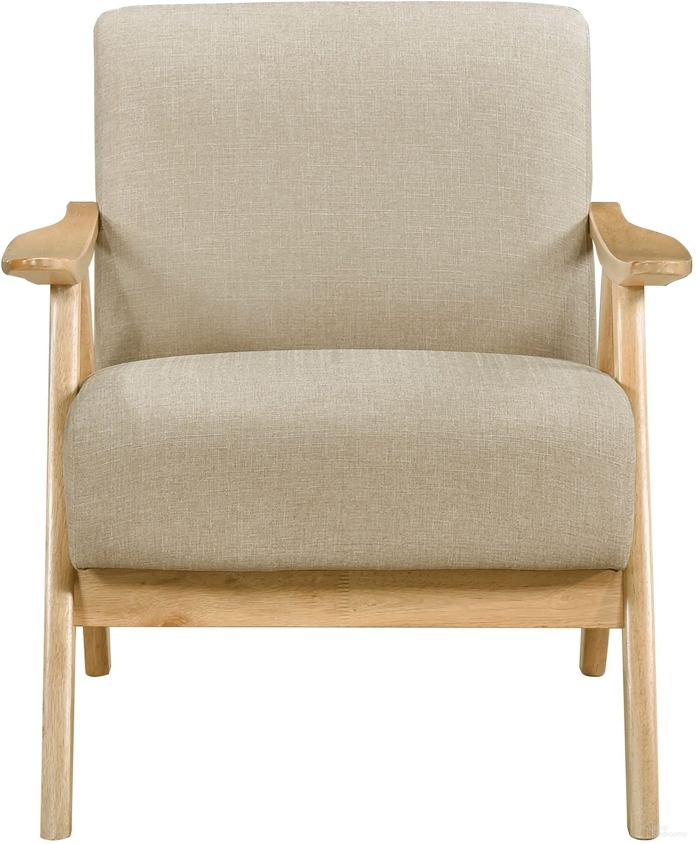 The appearance of Damala Accent Chair In Brown designed by Homelegance in the transitional interior design. This brown piece of furniture  was selected by 1StopBedrooms from Damala Collection to add a touch of cosiness and style into your home. Sku: 1138NABR-1. Material: Textured.