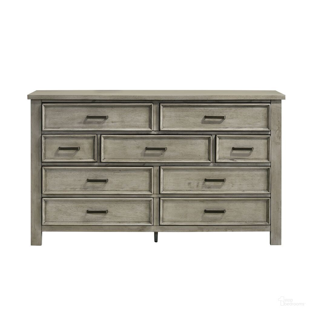 The appearance of Damen 9-Drawer Dresser In Drift Grey designed by Picket House in the transitional interior design. This drift grey piece of furniture was selected by 1StopBedrooms from Damen Collection to add a touch of cosiness and style into your home. Sku: SV300DR. Material: Rubberwood.