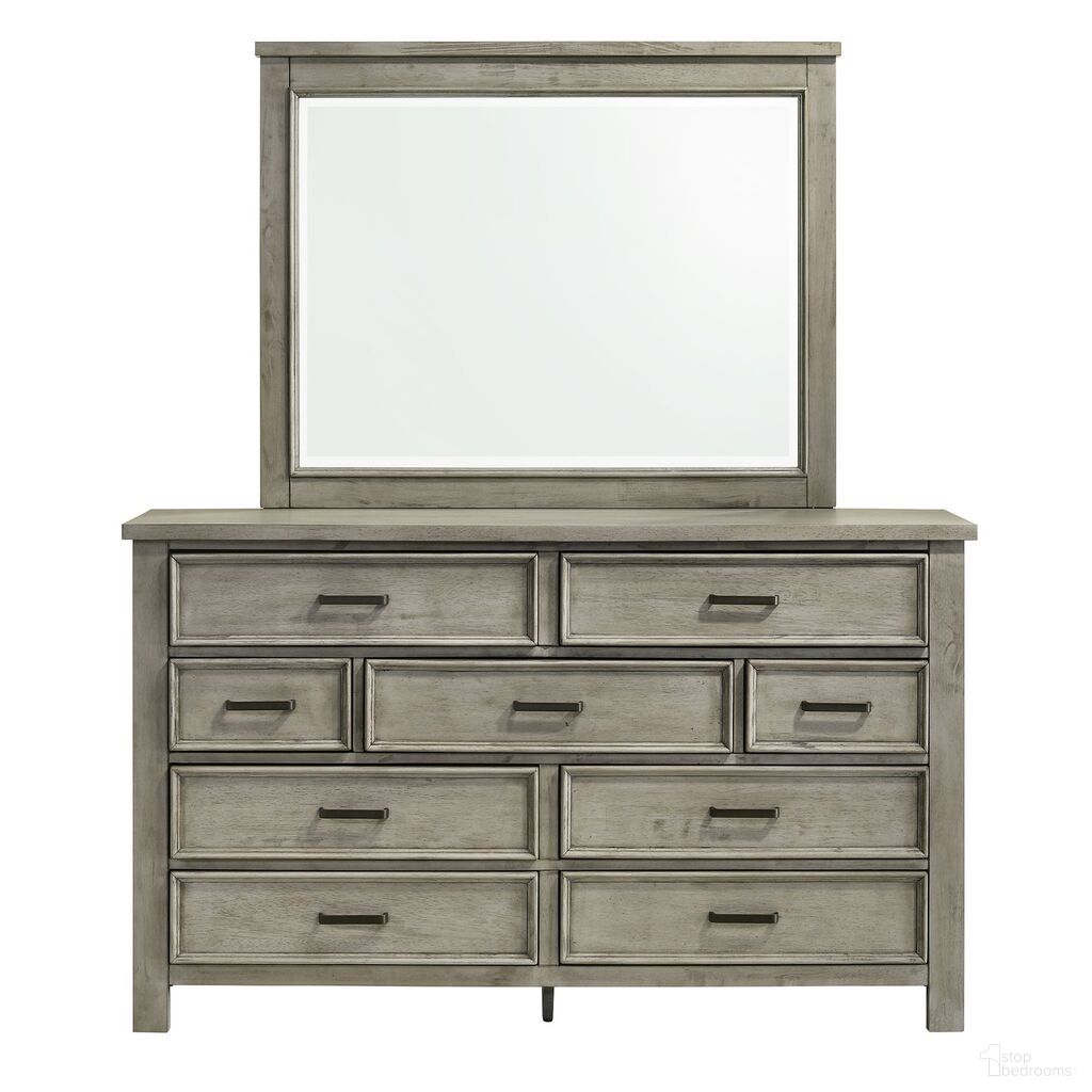 The appearance of Damen Dresser and Mirror Set In Drift Grey designed by Picket House in the transitional interior design. This drift grey piece of furniture was selected by 1StopBedrooms from Damen Collection to add a touch of cosiness and style into your home. Sku: SV300DR;SV300MR. Material: Rubberwood.