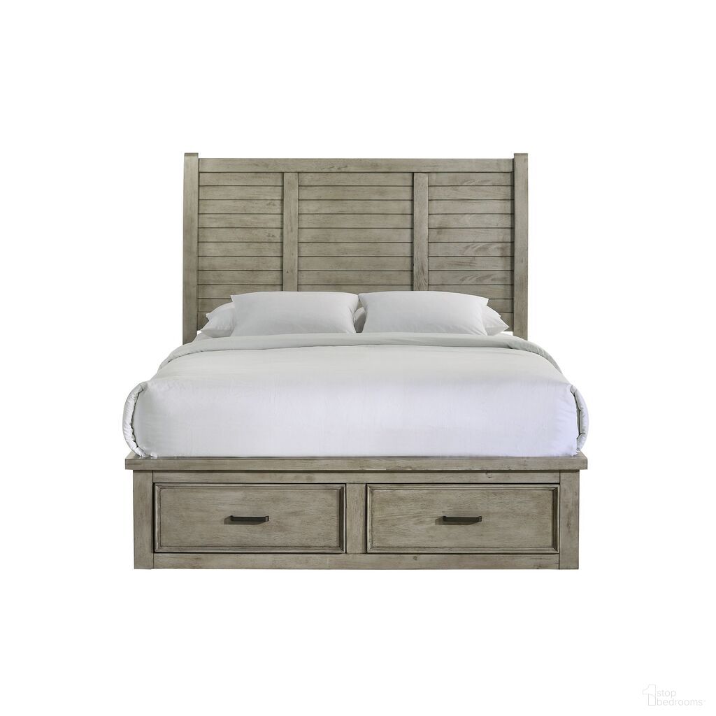 The appearance of Damen Queen Storage Bed In Drift Grey designed by Picket House in the transitional interior design. This drift grey piece of furniture was selected by 1StopBedrooms from Damen Collection to add a touch of cosiness and style into your home. Sku: SV300QH;SV300QF;SV300QKR. Bed Type: Storage Bed. Bed Size: Queen. Material: Rubberwood.