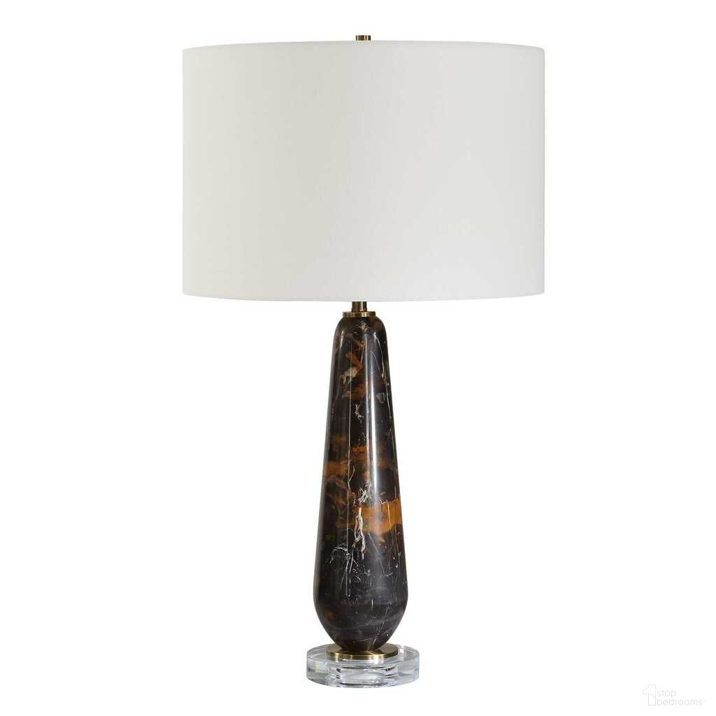Dames Table Lamp In Black and Brown