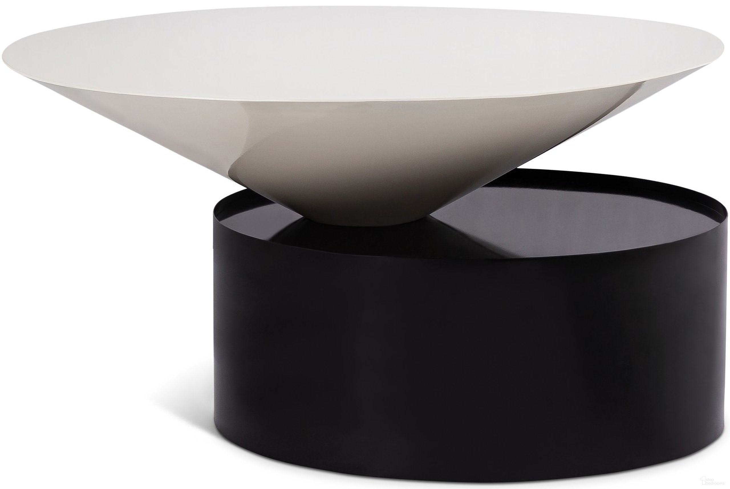 The appearance of Damon Coffee Table In White and Black designed by Meridian in the modern / contemporary interior design. This white and black piece of furniture  was selected by 1StopBedrooms from Damon Collection to add a touch of cosiness and style into your home. Sku: 266-C. Material: Iron.