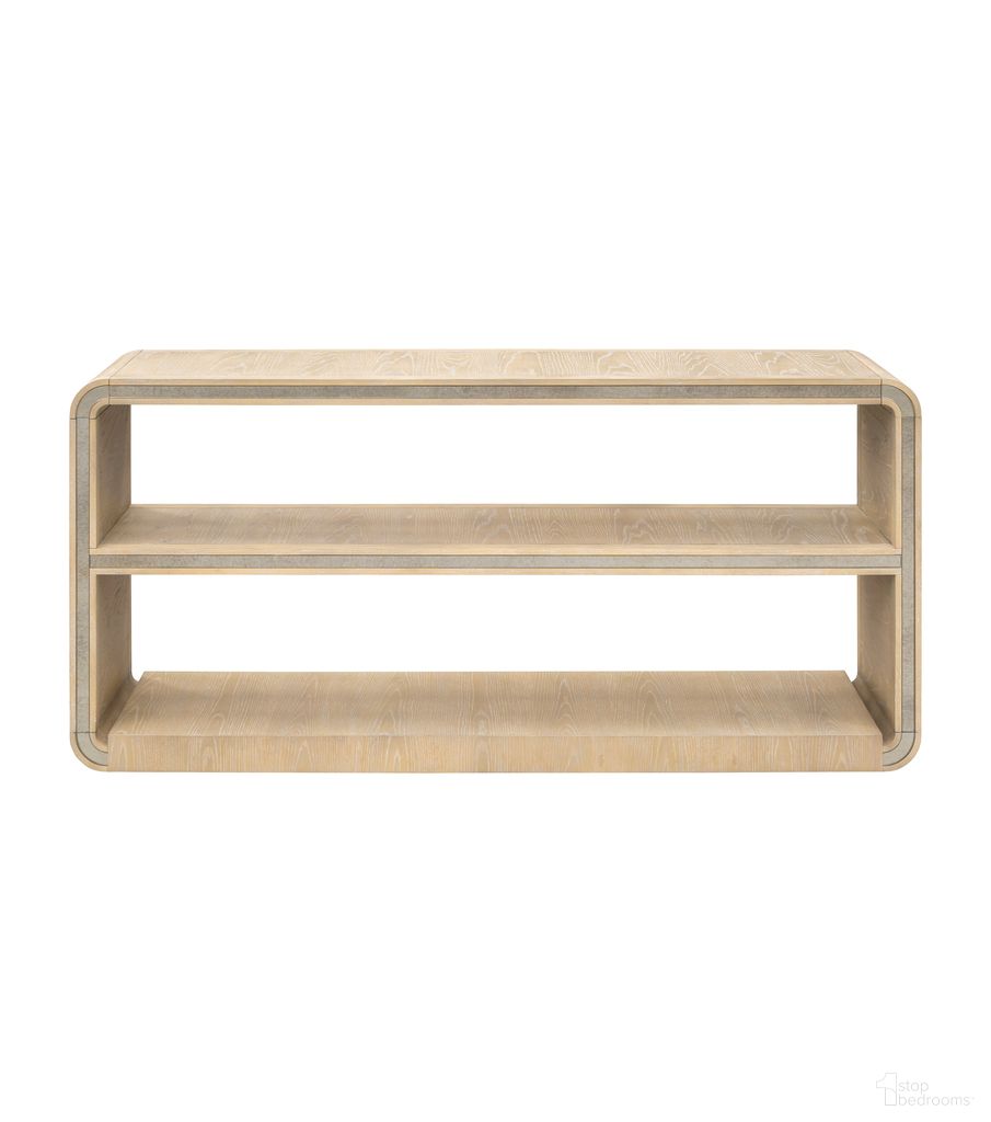 The appearance of Damone Console Table In Natural designed by Bassett Mirror Company in the modern / contemporary interior design. This natural piece of furniture  was selected by 1StopBedrooms from Damone Collection to add a touch of cosiness and style into your home. Sku: 6016-LR-400. Material: Wood.