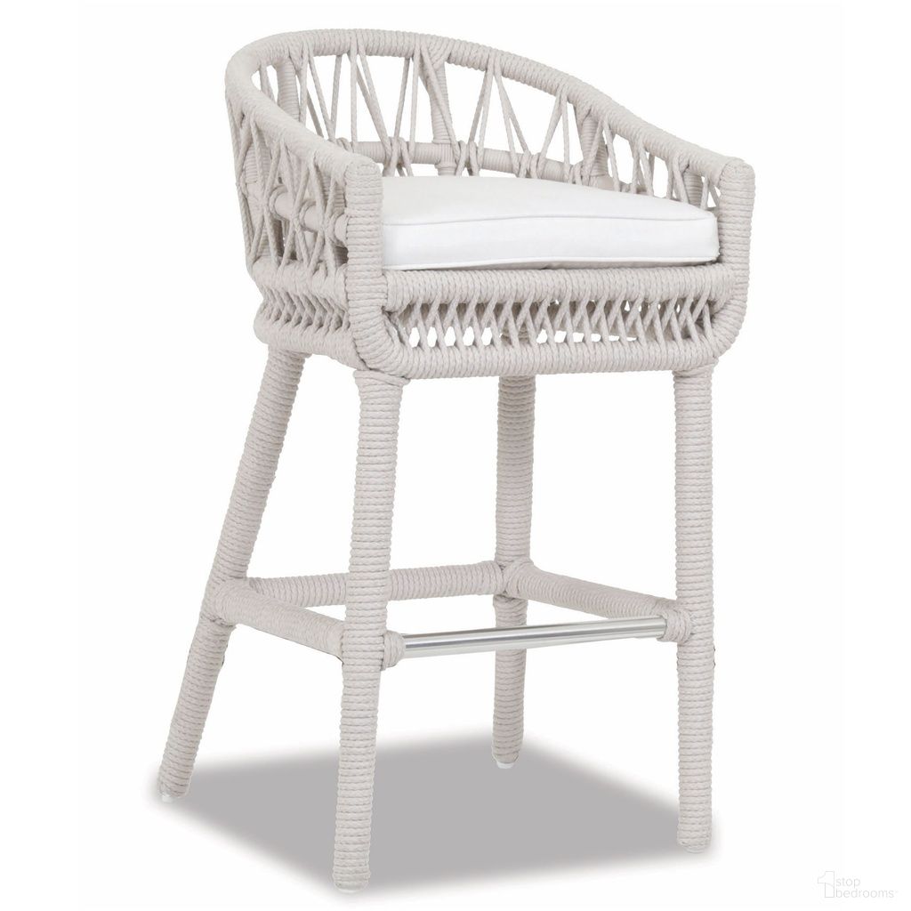 The appearance of Dana Rope Bar Stool in Linen Canvas designed by Sunset West in the transitional interior design. This linen canvas piece of furniture was selected by 1StopBedrooms from Dana Collection to add a touch of cosiness and style into your home. Sku: SW4301-7B-LCAN-STKIT. Material: Olefin Rope.