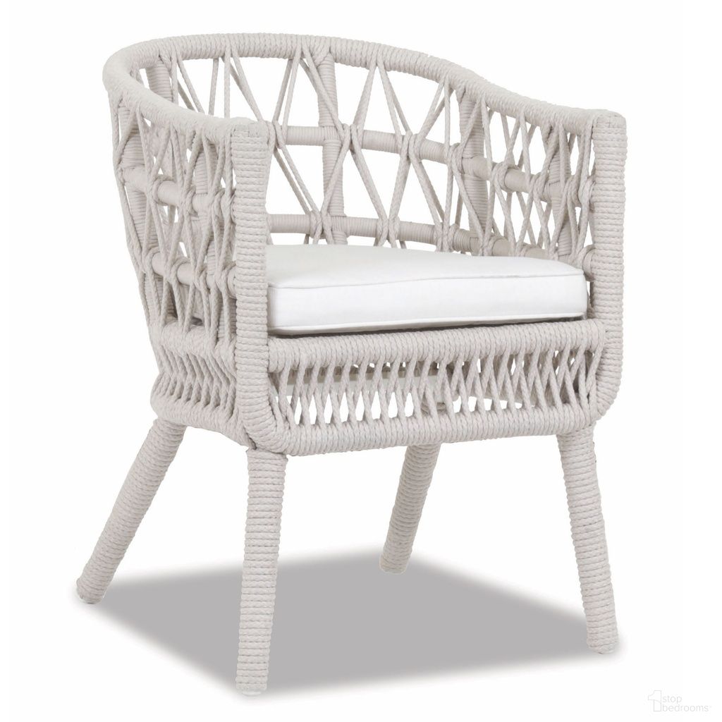 The appearance of Dana Rope Dining Chair in Linen Canvas designed by Sunset West in the transitional interior design. This linen canvas piece of furniture was selected by 1StopBedrooms from Dana Collection to add a touch of cosiness and style into your home. Sku: SW4301-1-LCAN-STKIT. Material: Olefin Rope.