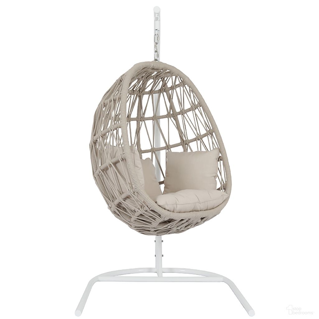The appearance of Dana Rope Hanging Club Chair in Linen Canvas designed by Sunset West in the transitional interior design. This linen canvas piece of furniture was selected by 1StopBedrooms from Dana Collection to add a touch of cosiness and style into your home. Sku: SW4301-HC-LCAN-STKIT. Material: Olefin Rope.