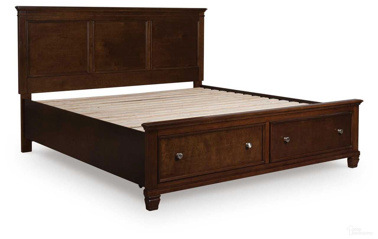 Danabrin Queen Panel Storage Bed In Brown
