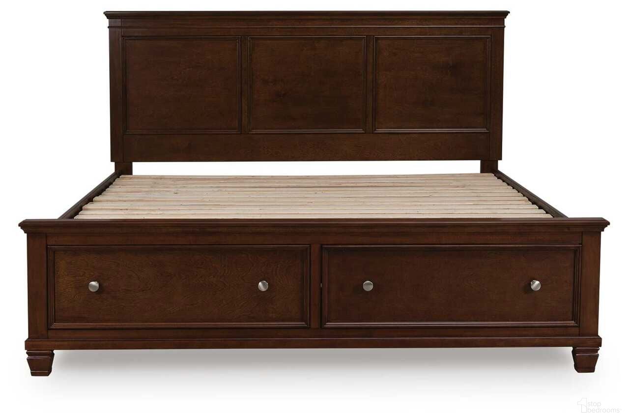 Danabrin Twin Panel Storage Bed In Brown