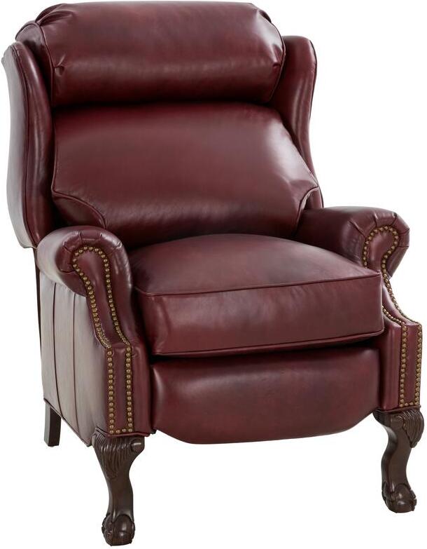 Barcalounger Louisville Rainer Chocolate Power Lift Recliner with Power Head Rest Power Lumbar and Heat