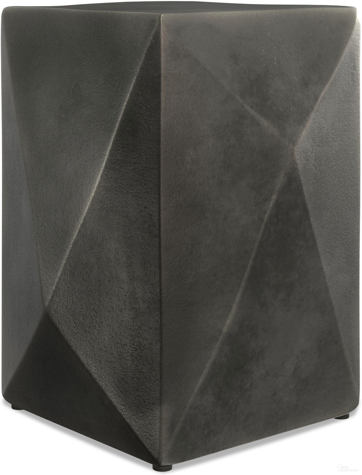 Danner Cast Aluminum Side Table In Graphite