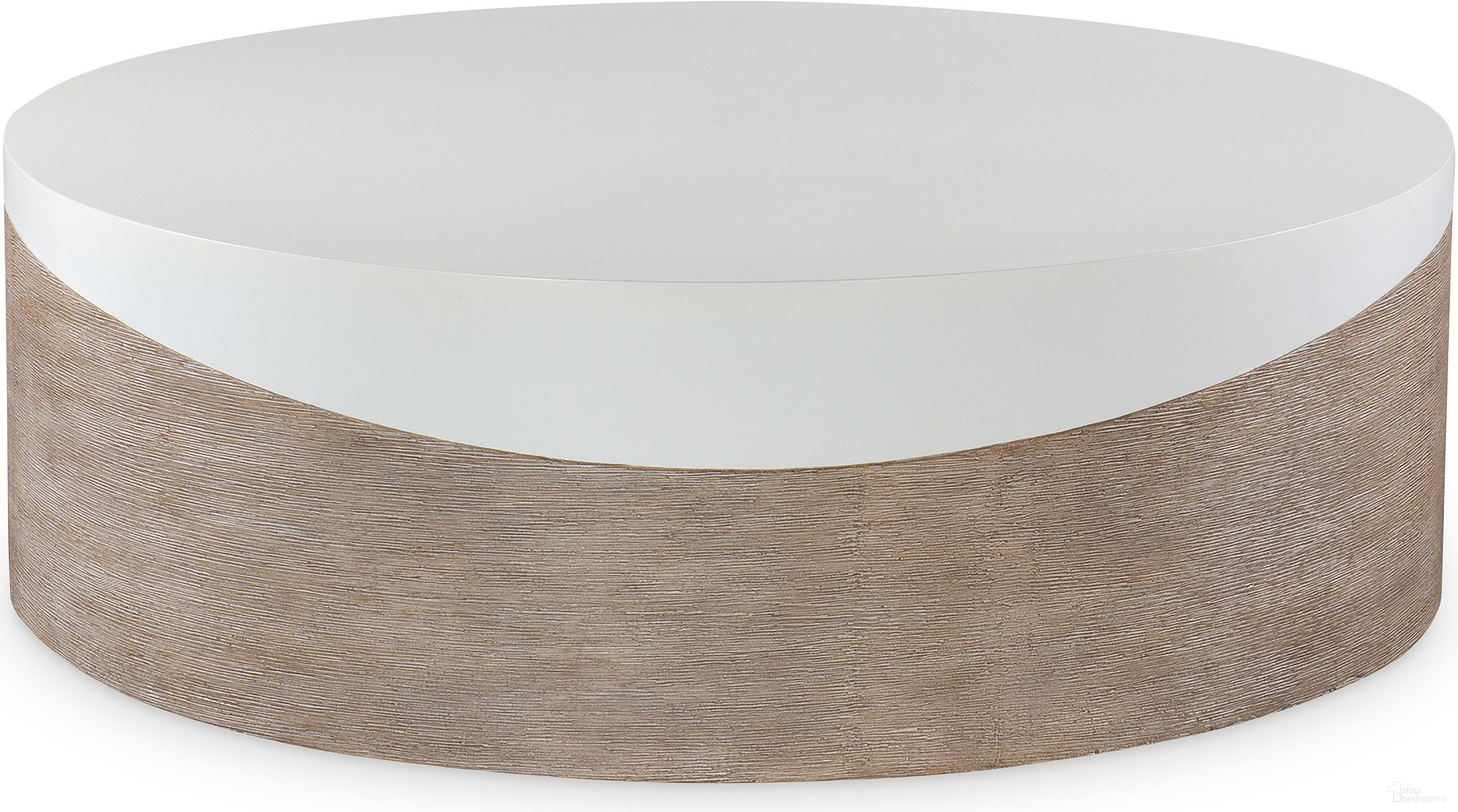 The appearance of Danny Outdoor Cocktail Table In White and Brown designed by Century Furniture in the modern / contemporary interior design. This white and brown piece of furniture was selected by 1StopBedrooms from Outdoor Complements Collection to add a touch of cosiness and style into your home. Sku: D89-3136. Table Top Shape: Round. Material: Oak.