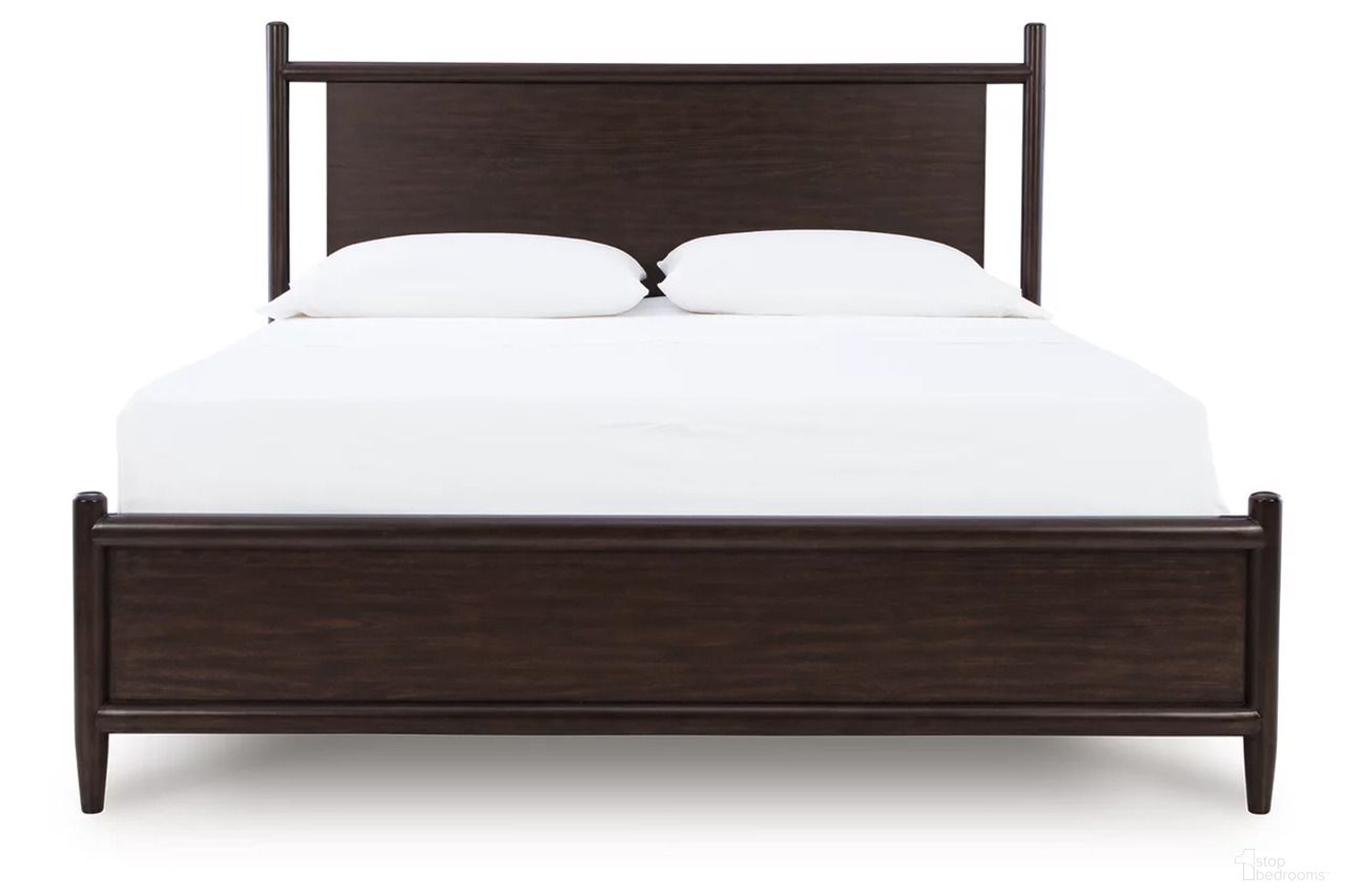 Dantenton California King Panel Bed In Merlot