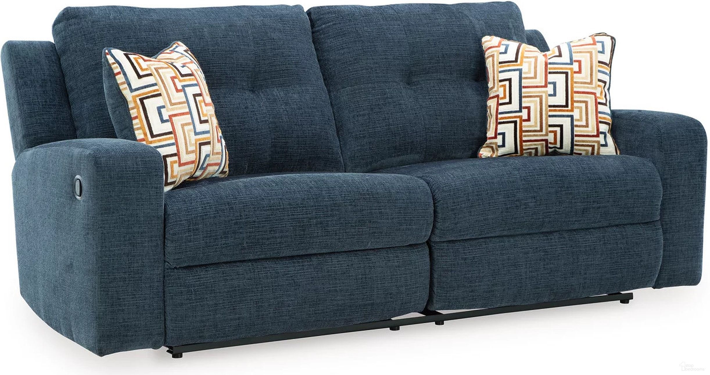 The appearance of Danum Reclining Sofa In Ink designed by Signature Design by Ashley in the modern / contemporary interior design. This ink piece of furniture was selected by 1StopBedrooms from Danum Collection to add a touch of cosiness and style into your home. Sku: 3880681. Material: Fabric.
