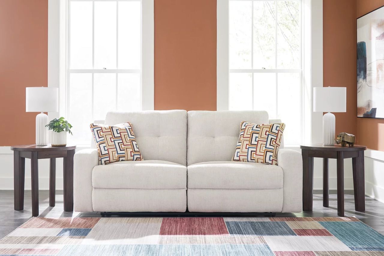The appearance of Danum Reclining Sofa In Stone designed by Signature Design by Ashley in the modern / contemporary interior design. This stone piece of furniture was selected by 1StopBedrooms from Danum Collection to add a touch of cosiness and style into your home. Sku: 3880581. Material: Fabric.