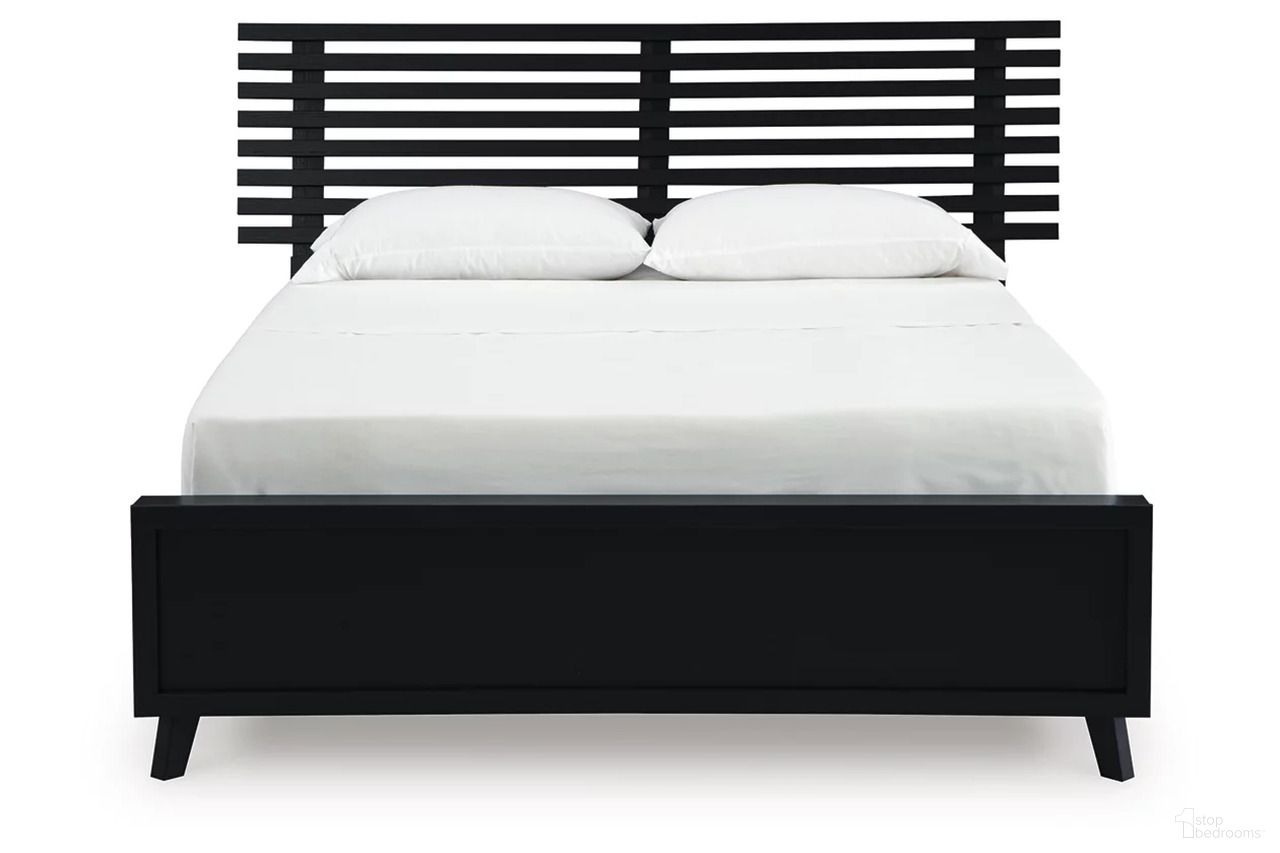 The appearance of Danziar Full Slat Panel Bed In Black designed by Signature Design by Ashley in the modern / contemporary interior design. This black piece of furniture was selected by 1StopBedrooms from Danziar Collection to add a touch of cosiness and style into your home. Sku: B100-12;B1013-187;B1013-84;B1013-89. Bed Type: Panel Bed. Bed Size: Full.