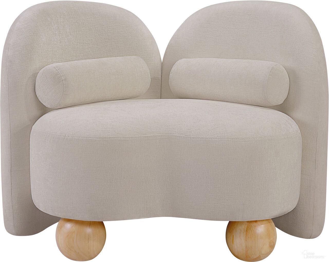 The appearance of Daphne Chenille Fabric Chair In Natural and Beige designed by Meridian in the modern / contemporary interior design. This natural and beige piece of furniture was selected by 1StopBedrooms from Daphne Collection to add a touch of cosiness and style into your home. Sku: 44001Beige-C. Material: Chenille.