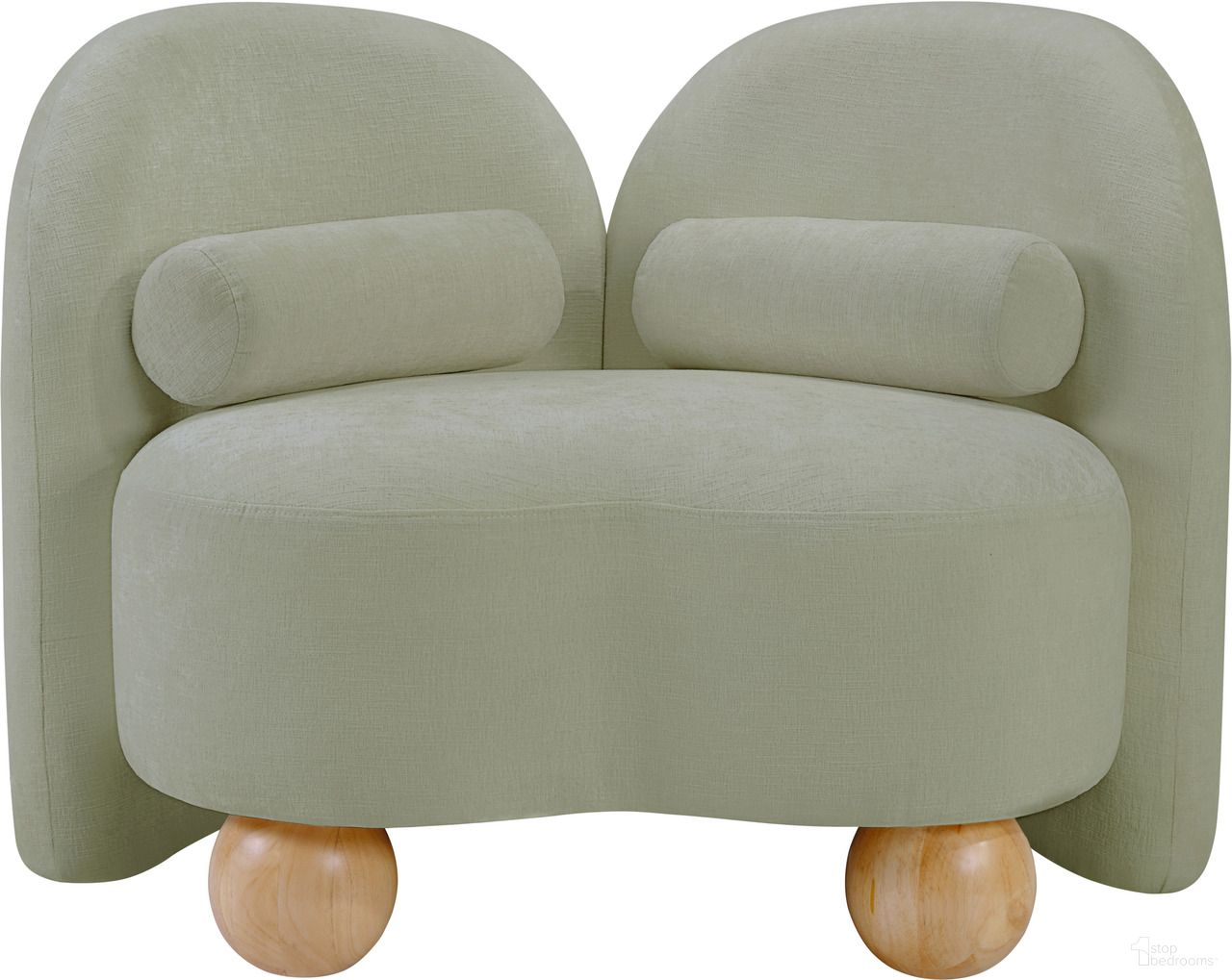 The appearance of Daphne Chenille Fabric Chair In Mint and Black designed by Meridian in the modern / contemporary interior design. This mint and black piece of furniture  was selected by 1StopBedrooms from Daphne Collection to add a touch of cosiness and style into your home. Sku: 44001Mint-C. Material: Chenille.