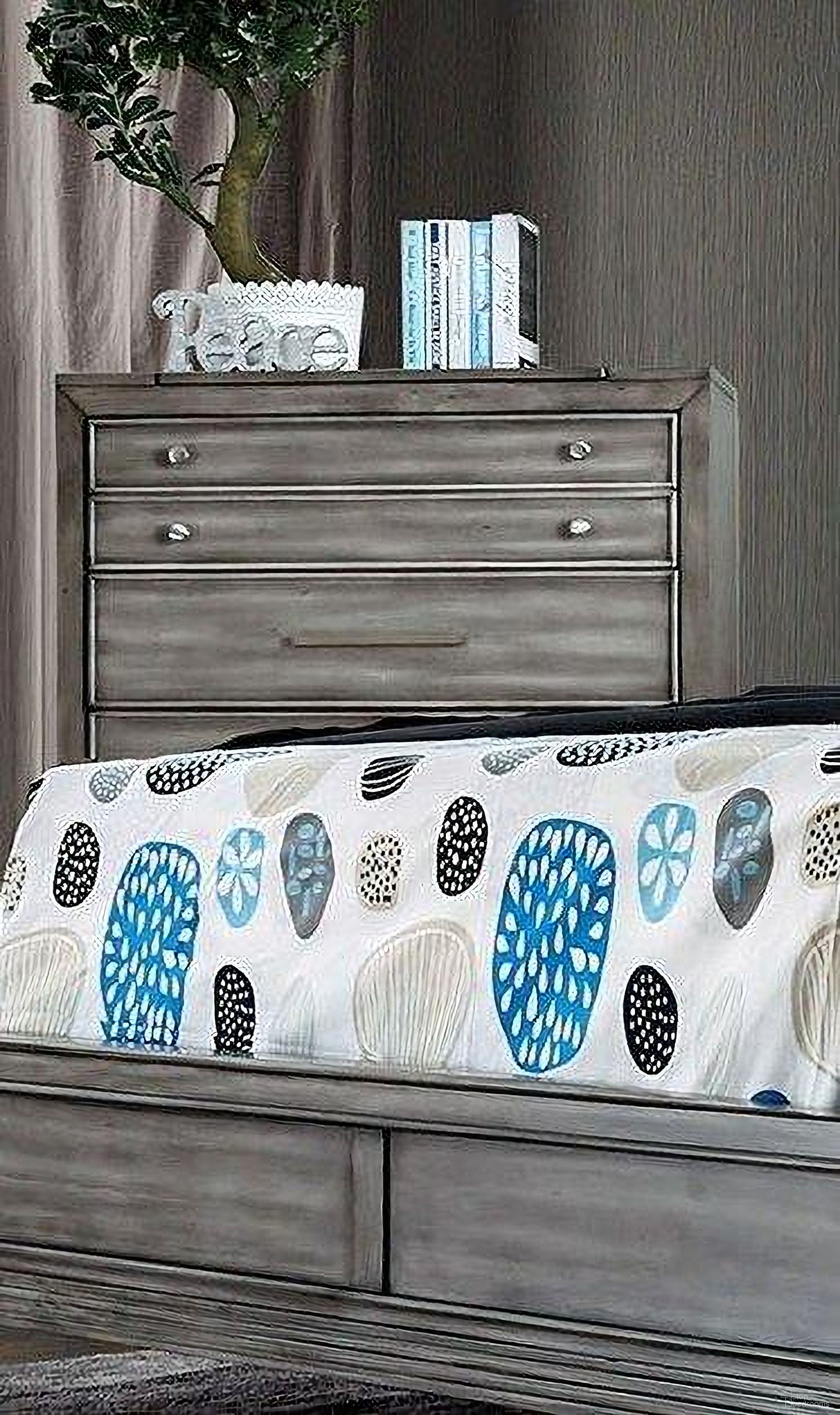 The appearance of Daphne Gray Chest designed by Furniture of America in the transitional interior design. This gray piece of furniture was selected by 1StopBedrooms from Daphne Collection to add a touch of cosiness and style into your home. Sku: CM7556C. Material: Wood.