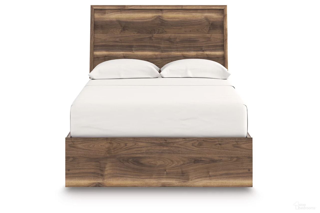 The appearance of Darcalli Full Panel Bed In Brown designed by Signature Design by Ashley in the transitional interior design. This brown piece of furniture was selected by 1StopBedrooms from Darcalli Collection to add a touch of cosiness and style into your home. Sku: B100-12;NCB3367-84;NCB3367-87;NCB3367-89. Bed Type: Panel Bed. Bed Size: Full. Material: Engineered Wood.