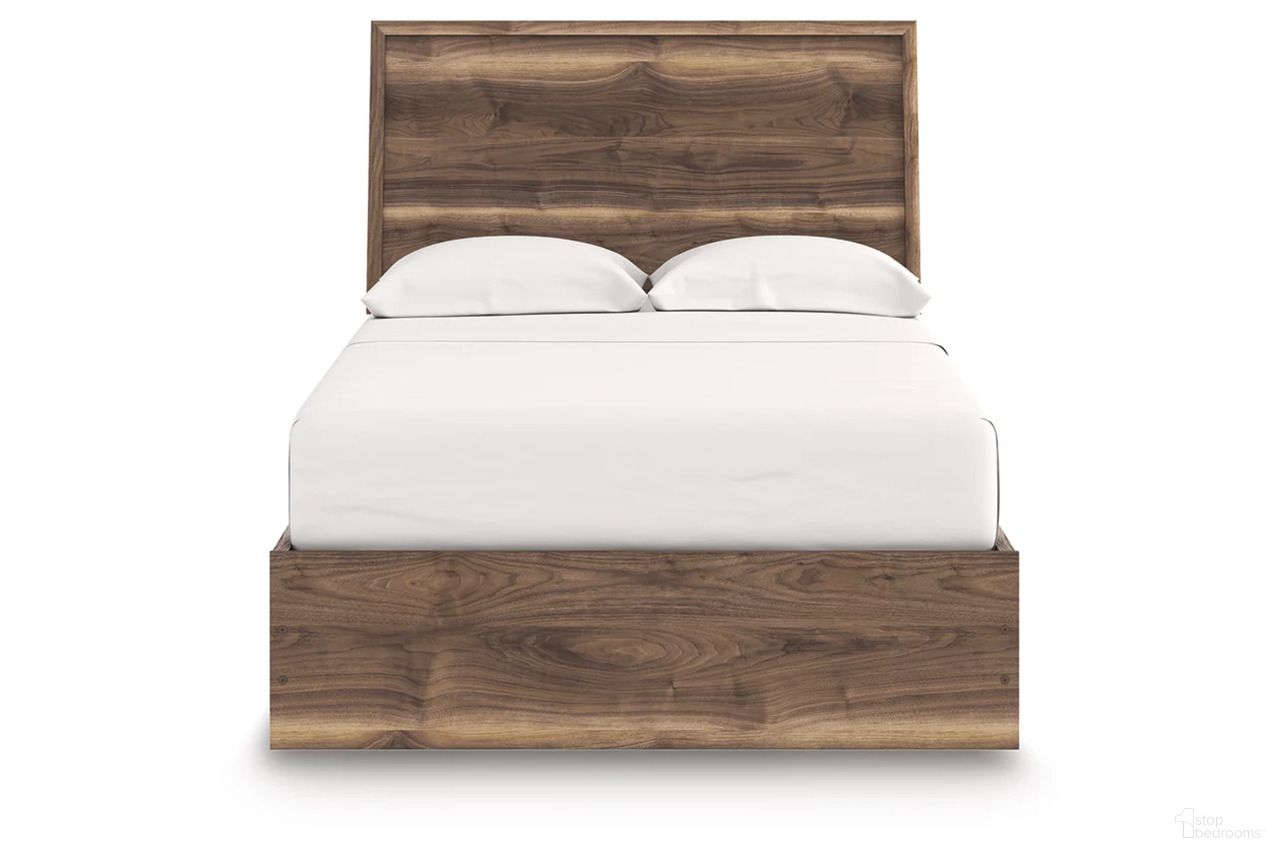 Darcalli Full Panel Bed with Storage In Brown