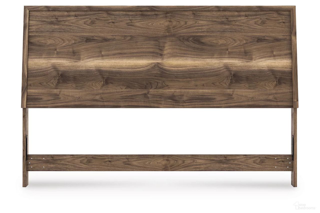 The appearance of Darcalli King Panel Headboard In Brown designed by Signature Design by Ashley in the transitional interior design. This brown piece of furniture  was selected by 1StopBedrooms from Darcalli Collection to add a touch of cosiness and style into your home. Sku: NCB3367-58. Material: Wood. Bed Size: King.