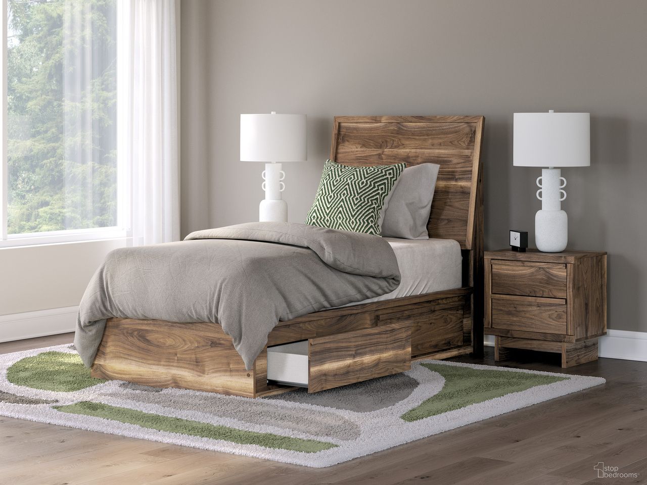 The appearance of Darcalli Youth Storage Panel Bedroom Set In Brown designed by Signature Design by Ashley in the transitional interior design. This brown piece of furniture was selected by 1StopBedrooms from Darcalli Collection to add a touch of cosiness and style into your home. Sku: B100-11;NCB3367-50;NCB3367-50;NCB3367-52;NCB3367-53;NCB3367-92. Material: Wood. Bed Size: Full.