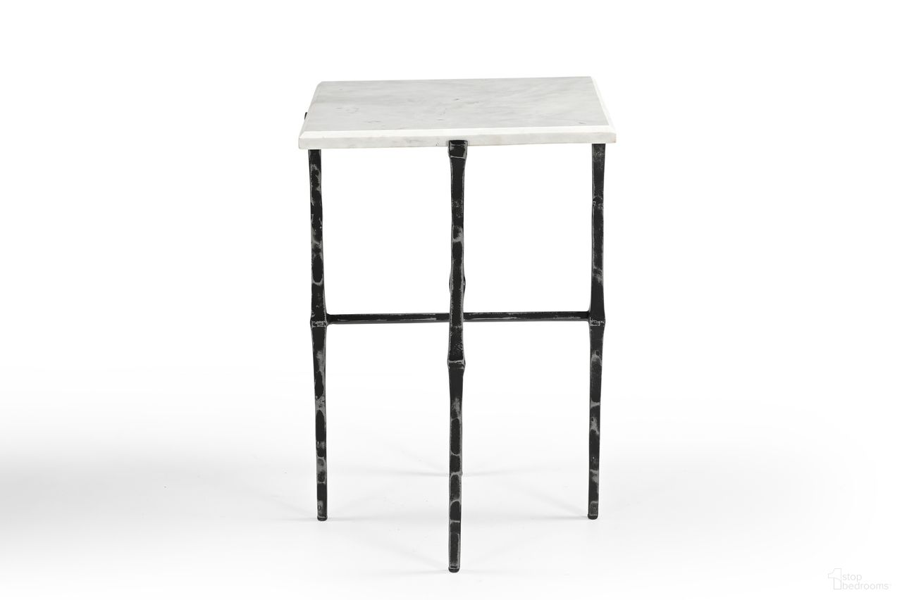 The appearance of Darcy Accent Table In Gray designed by Bassett Mirror Company in the modern / contemporary interior design. This gray piece of furniture  was selected by 1StopBedrooms from Darcy Collection to add a touch of cosiness and style into your home. Sku: 9132-LR-223. Material: Marble.