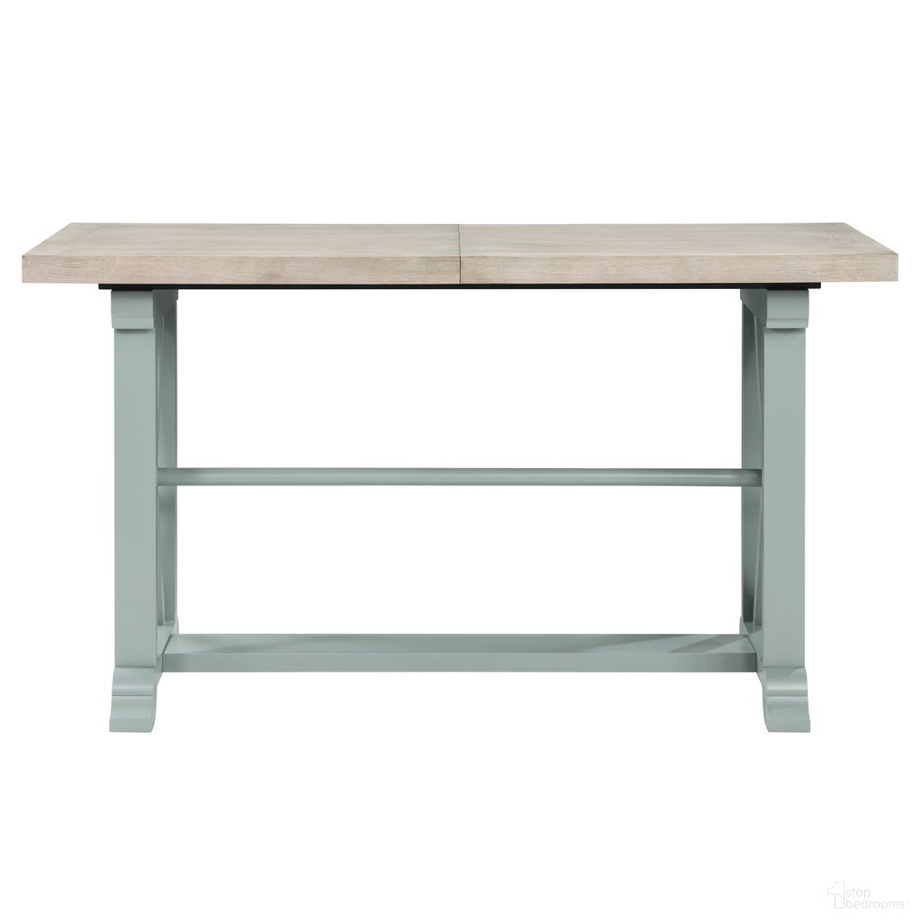The appearance of Darcy Counter Table In Green designed by Steve Silver in the transitional interior design. This green piece of furniture was selected by 1StopBedrooms from Darcy Collection to add a touch of cosiness and style into your home. Sku: DAR500EPT. Table Base Style: Trestle. Material: MDF. Table Top Shape: Rectangular.