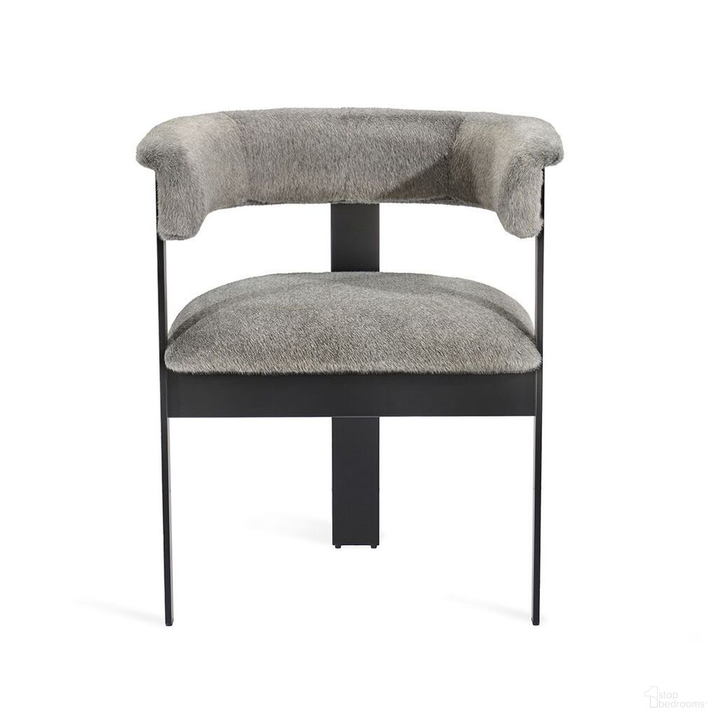 The appearance of Darcy Dining Chair In Black and Pewter designed by Interlude Home in the modern / contemporary interior design. This black/pewter piece of furniture  was selected by 1StopBedrooms from Darcy Collection to add a touch of cosiness and style into your home. Sku: 145290. Material: Stainless Steel. Chair Type: Arm Chair.
