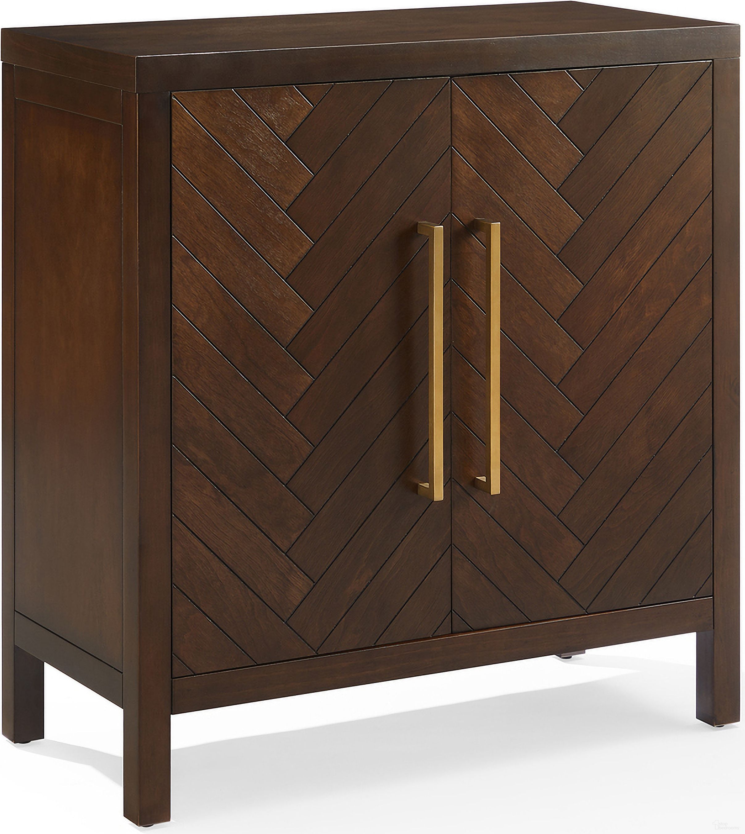 The appearance of Darcy Storage Cabinet In Dark Brown designed by Crosley Brands in the modern / contemporary interior design. This dark brown piece of furniture  was selected by 1StopBedrooms from Darcy Collection to add a touch of cosiness and style into your home. Sku: CF3124-BR. Material: MDF.