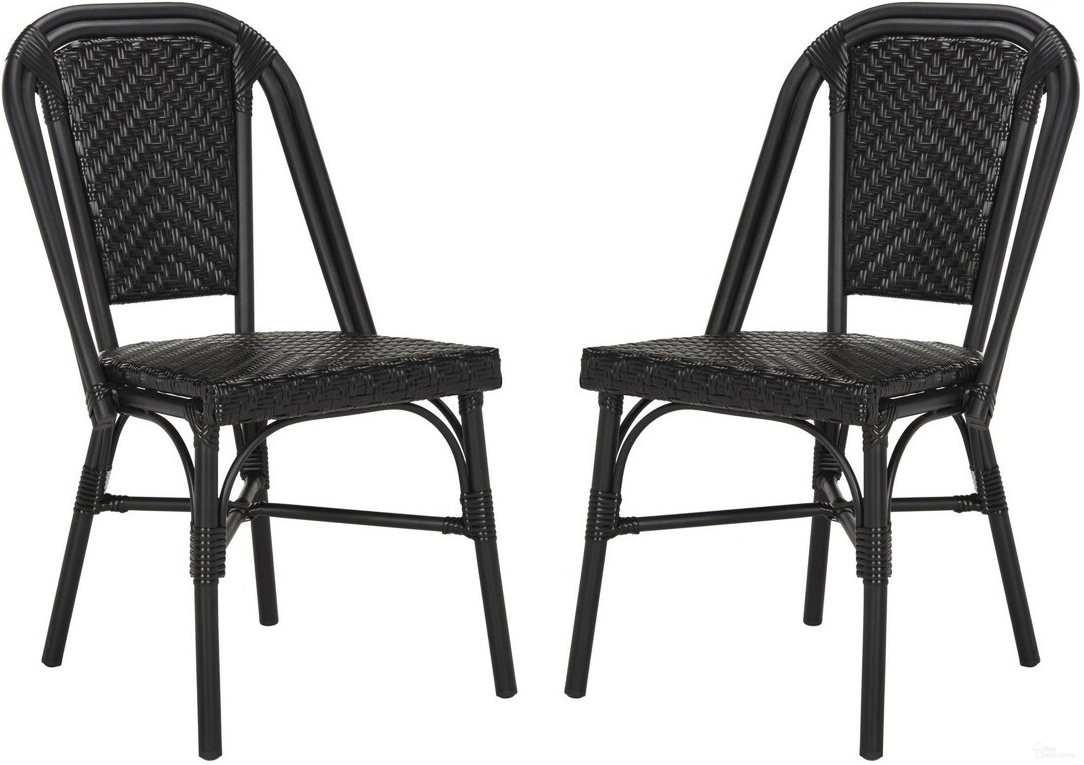 The appearance of Daria Black Stacking Side Chair Set of 2 designed by Safavieh in the modern / contemporary interior design. This black piece of furniture was selected by 1StopBedrooms from Safavieh PAT Collection to add a touch of cosiness and style into your home. Sku: PAT4013A-SET2. Material: Aluminium. Chair Type: Side Chair.