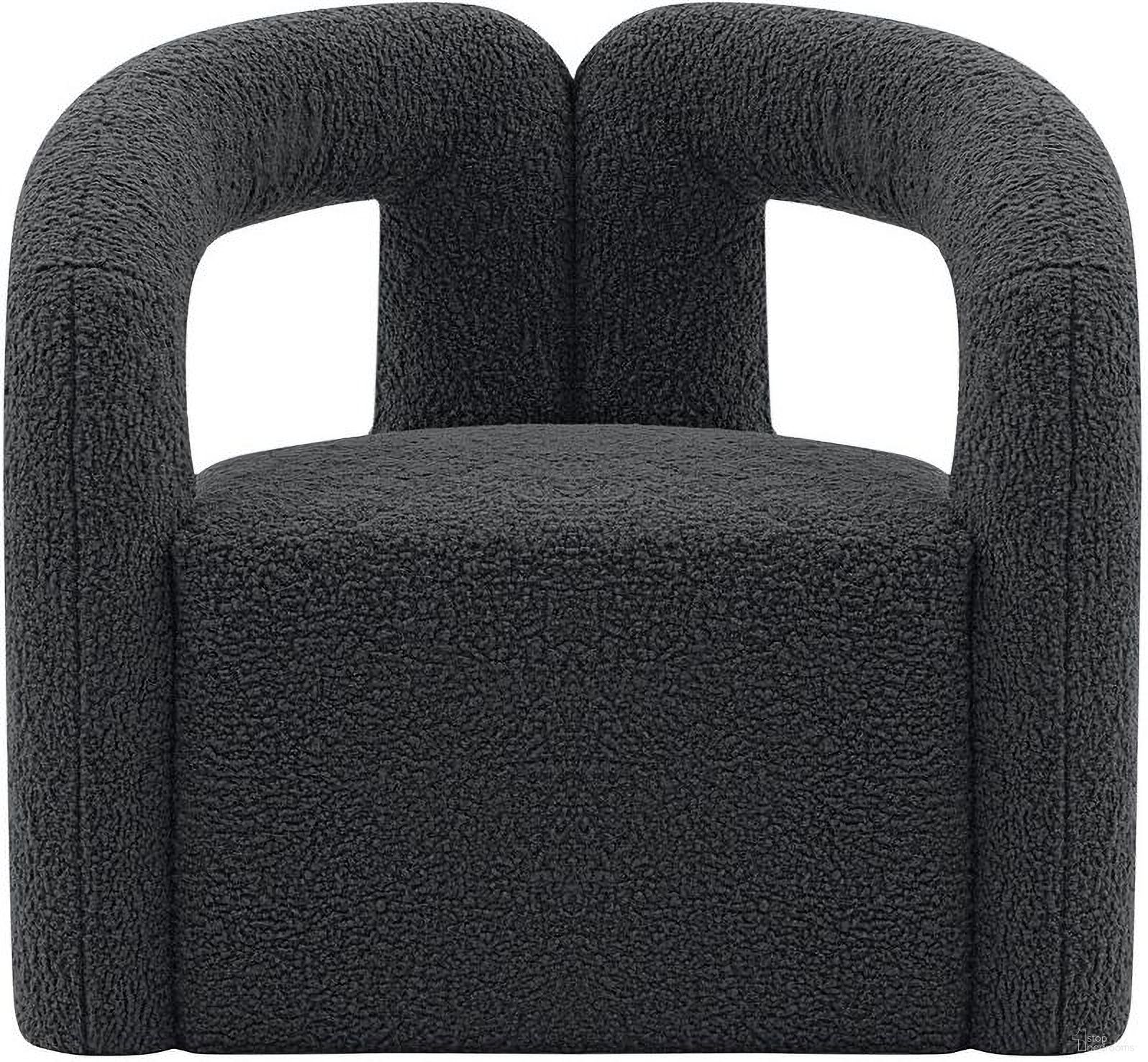 The appearance of Darian Accent Chair In Black designed by Manhattan Comfort in the modern / contemporary interior design. This black piece of furniture  was selected by 1StopBedrooms from Darian Collection to add a touch of cosiness and style into your home. Sku: AC061-BK. Material: Wood.