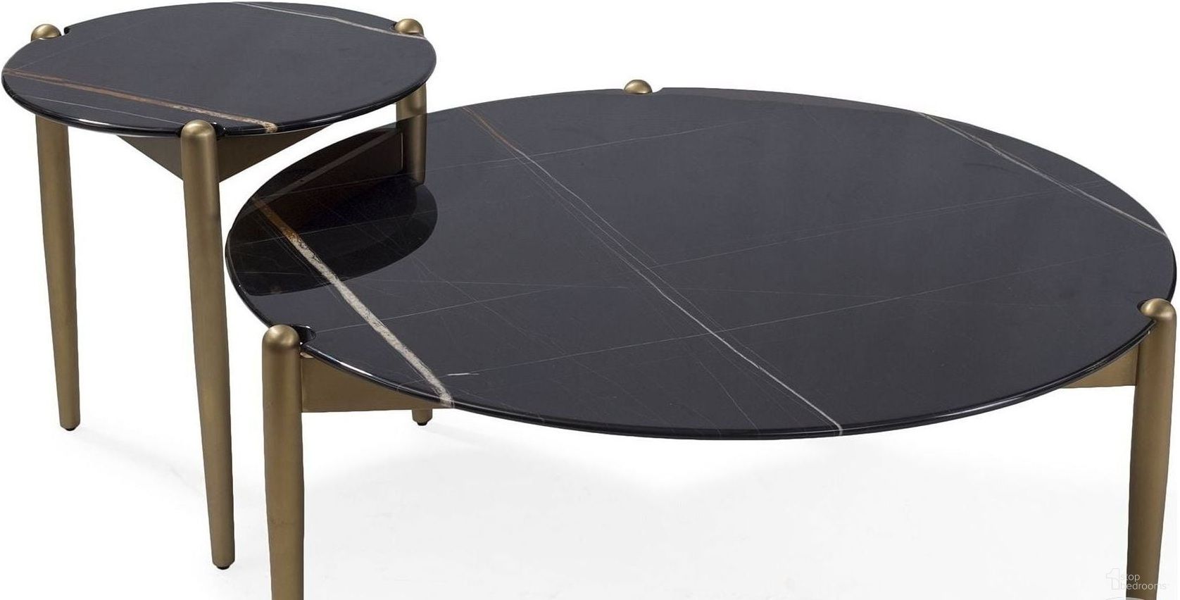 The appearance of Dario Black Marble Top Occasional Table Set designed by Bellini Modern Living in the modern / contemporary interior design. This black and gold piece of furniture  was selected by 1StopBedrooms from Dario Collection to add a touch of cosiness and style into your home. Sku: Dario CT;Dario ET. Material: Steel.