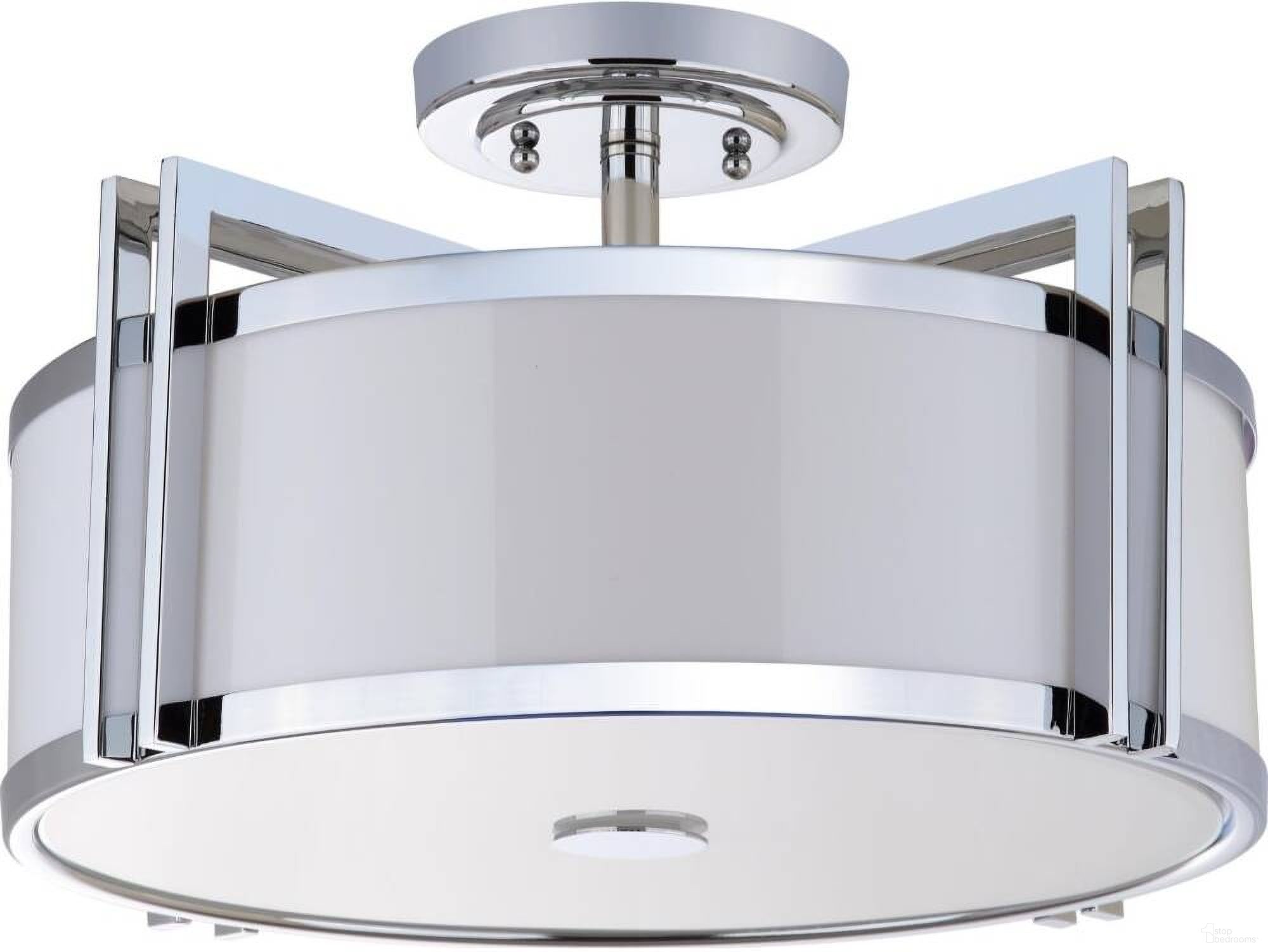 The appearance of Dark Chrome Gray 3 Light Chrome 17 Inch Diameter Semi Flush Light designed by Safavieh in the modern / contemporary interior design. This chrome piece of furniture  was selected by 1StopBedrooms from Safavieh LIT Collection to add a touch of cosiness and style into your home. Sku: LIT4186B. Material: Chrome.