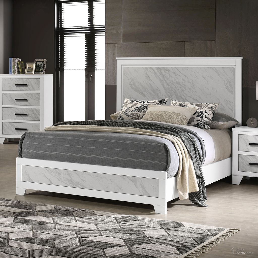 The appearance of Darlene Queen Bed In White designed by Furniture of America in the modern / contemporary interior design. This white piece of furniture was selected by 1StopBedrooms from Darlene Collection to add a touch of cosiness and style into your home. Sku: FM72018WH-Q-HBFB;FM72018WH-Q-R. Bed Type: Panel Bed. Bed Size: Queen. Material: Rubberwood.