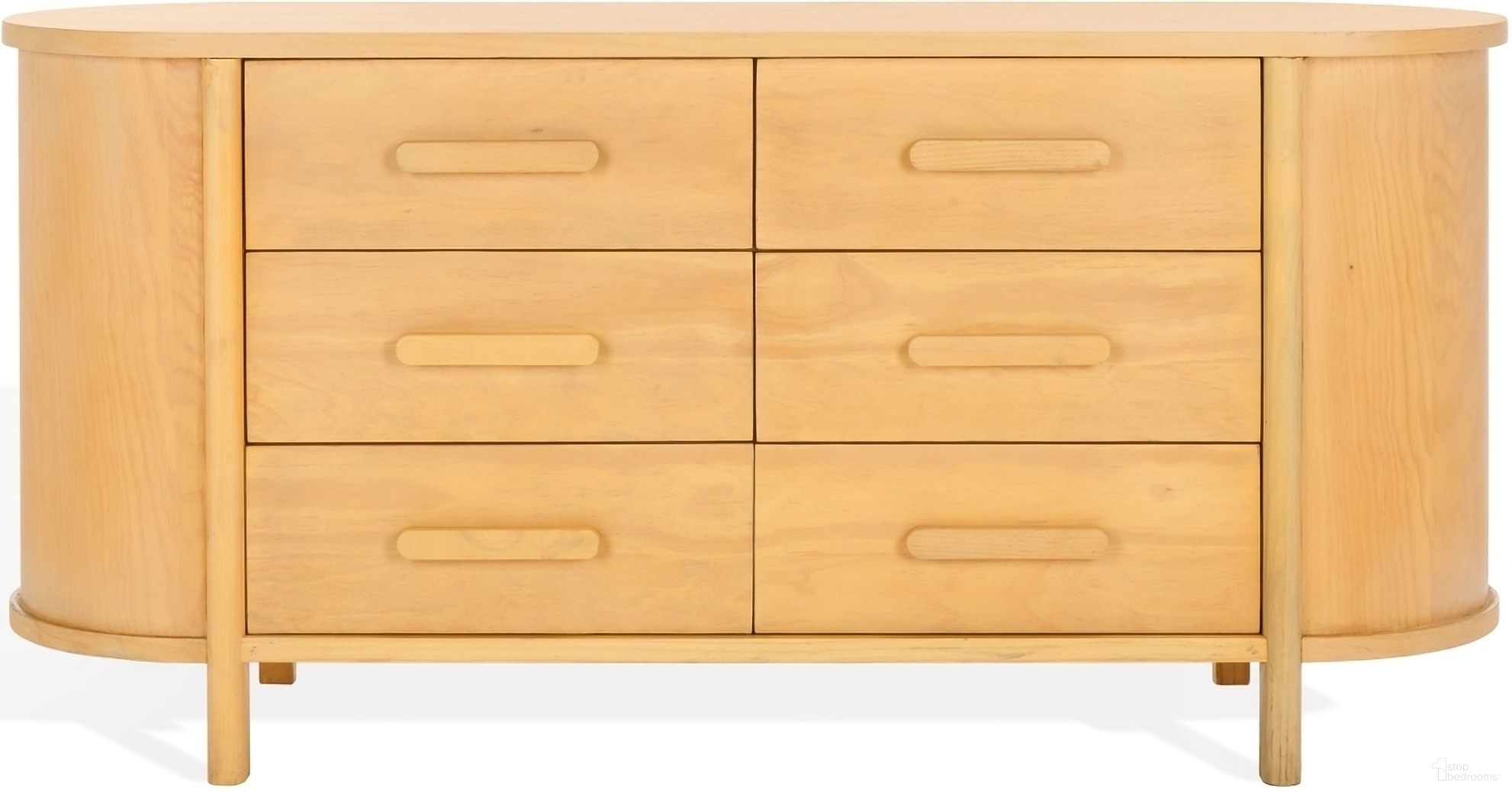The appearance of Darrynn Wood Dresesr In Natural designed by Safavieh Couture in the modern / contemporary interior design. This natural piece of furniture was selected by 1StopBedrooms from Darrynn Collection to add a touch of cosiness and style into your home. Sku: SFV5540A. Material: Wood.