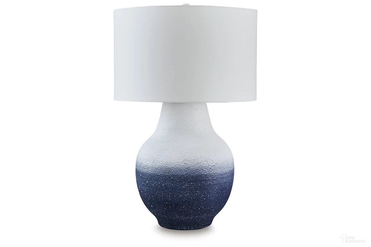 The appearance of Dashland Table Lamp In Navy and White designed by Signature Design by Ashley in the transitional interior design. This navy/white piece of furniture was selected by 1StopBedrooms from Dashland Collection to add a touch of cosiness and style into your home. Sku: L207514. Material: Fabric.
