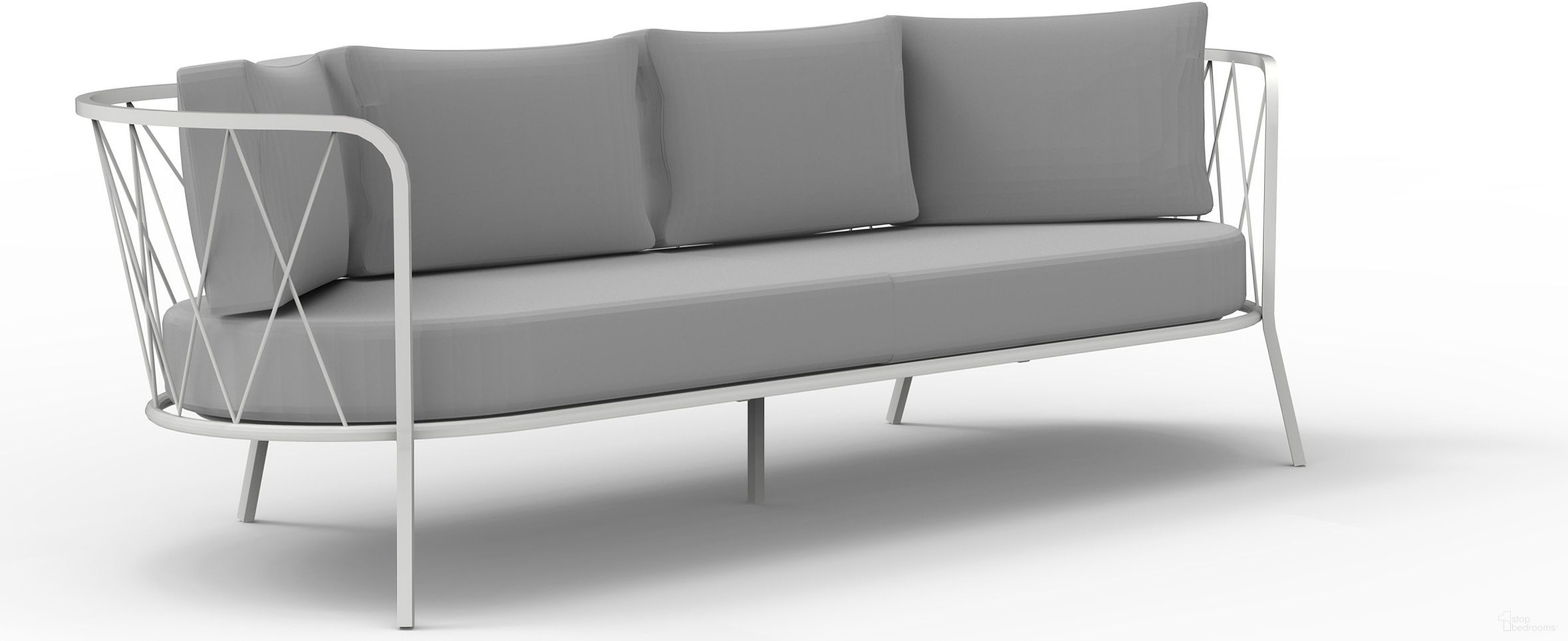 The appearance of Dasy Sofa In Matt White with Grey Cushions designed by Bellini Modern Living in the modern / contemporary interior design. This grey piece of furniture was selected by 1StopBedrooms from Dasy Collection to add a touch of cosiness and style into your home. Sku: Dasy S WHT GRY. Material: Metal.