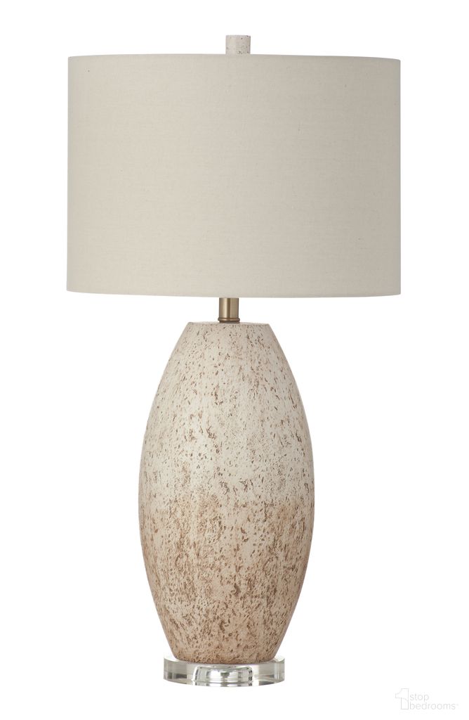 Dauphin Table Lamp In White and Cream