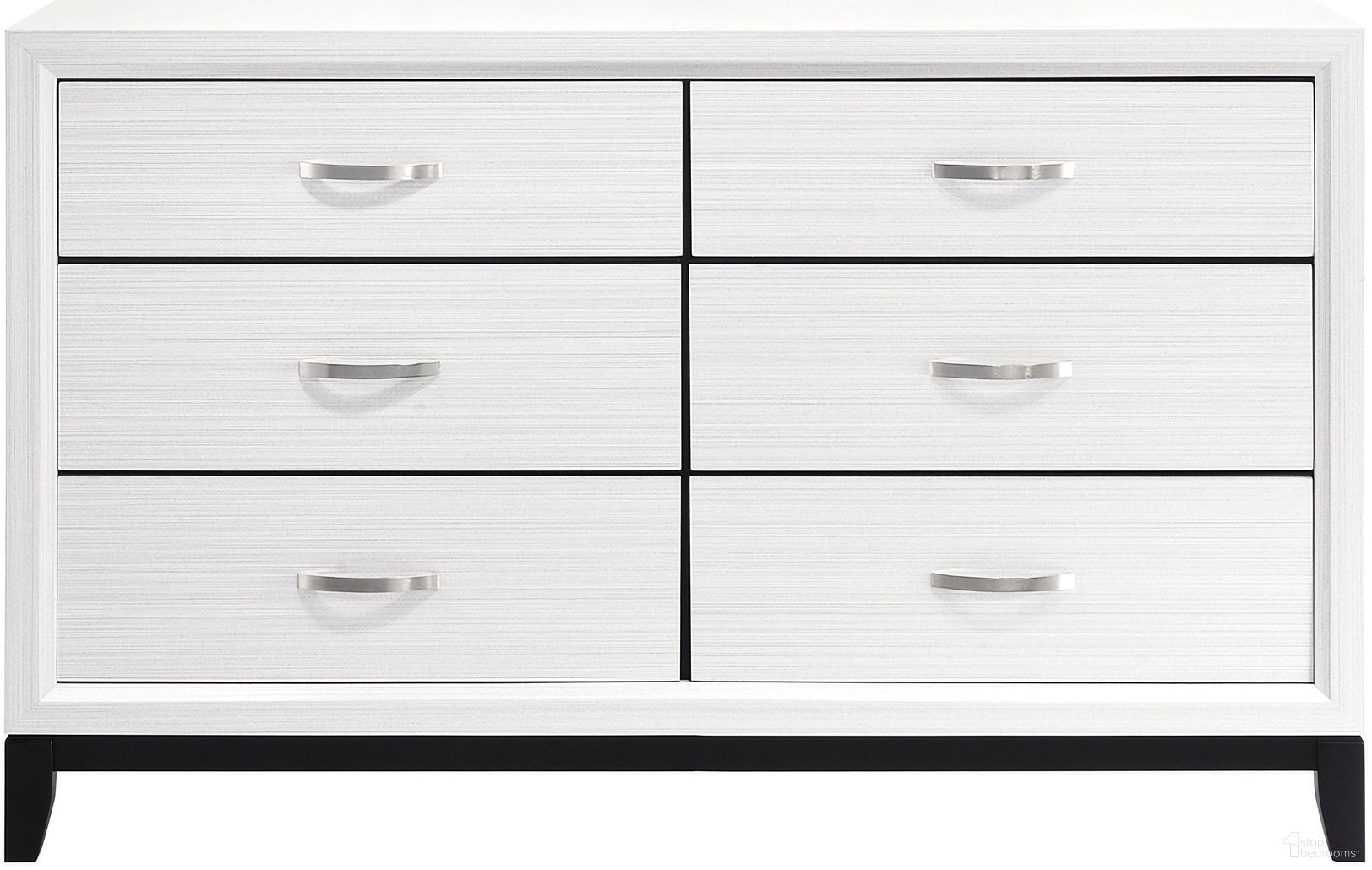 The appearance of Davi Dresser In White designed by Homelegance in the modern / contemporary interior design. This white piece of furniture  was selected by 1StopBedrooms from Davi Collection to add a touch of cosiness and style into your home. Sku: 1645WH-5. Material: Wood.
