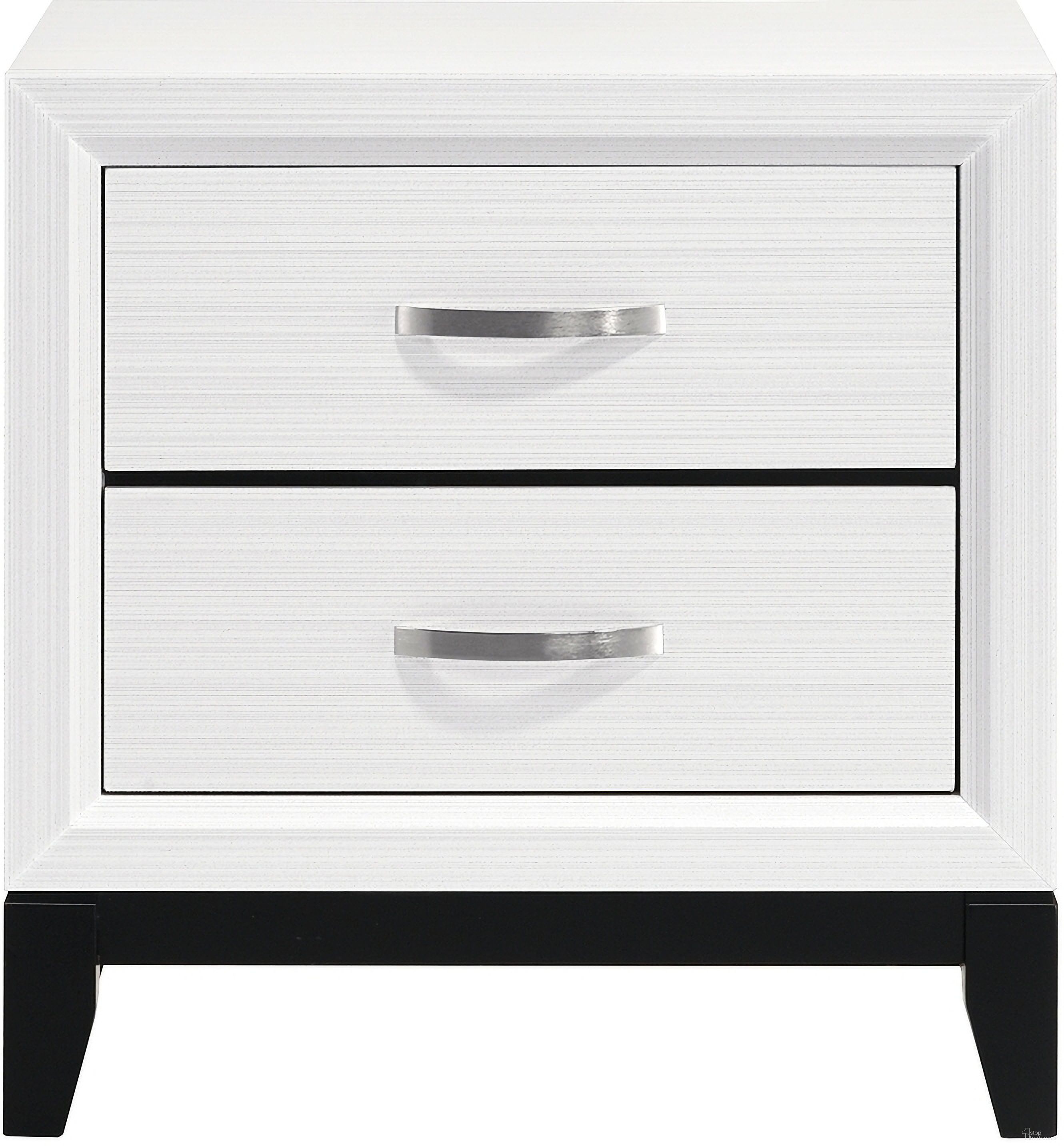 The appearance of Davi Nightstand In White designed by Homelegance in the modern / contemporary interior design. This white piece of furniture was selected by 1StopBedrooms from Davi Collection to add a touch of cosiness and style into your home. Sku: 1645WH-4. Material: Wood.