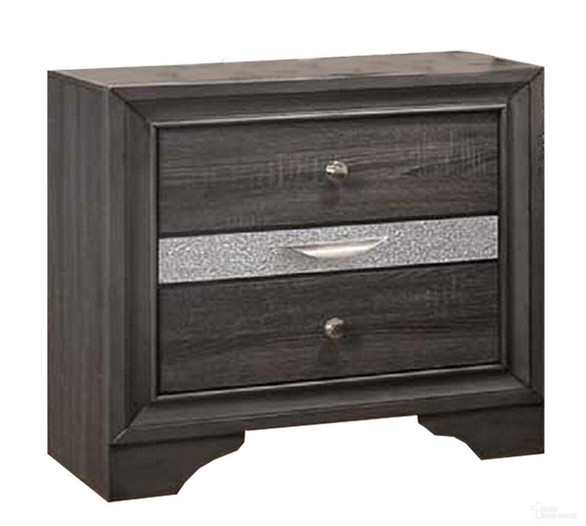 The appearance of David Bedroom Nightstand with 1 Jewelry Drawer In Gray and Silver designed by Best Quality Furniture in the traditional interior design. This gray/silver piece of furniture was selected by 1StopBedrooms from David Collection to add a touch of cosiness and style into your home. Sku: DAV-NS. Material: Wood.