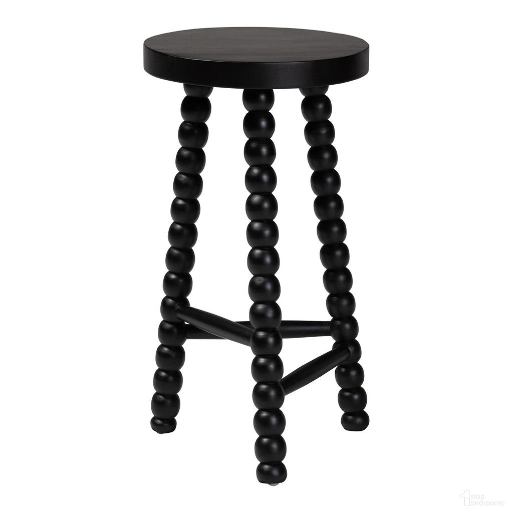 The appearance of David Sculptural Backless Acacia Wood Bobbin Counter Stool In Black designed by Baxton Studio in the traditional interior design. This black piece of furniture was selected by 1StopBedrooms from David Collection to add a touch of cosiness and style into your home. Sku: Juan-Black Wooden-CS. Material: Acacia Wood.