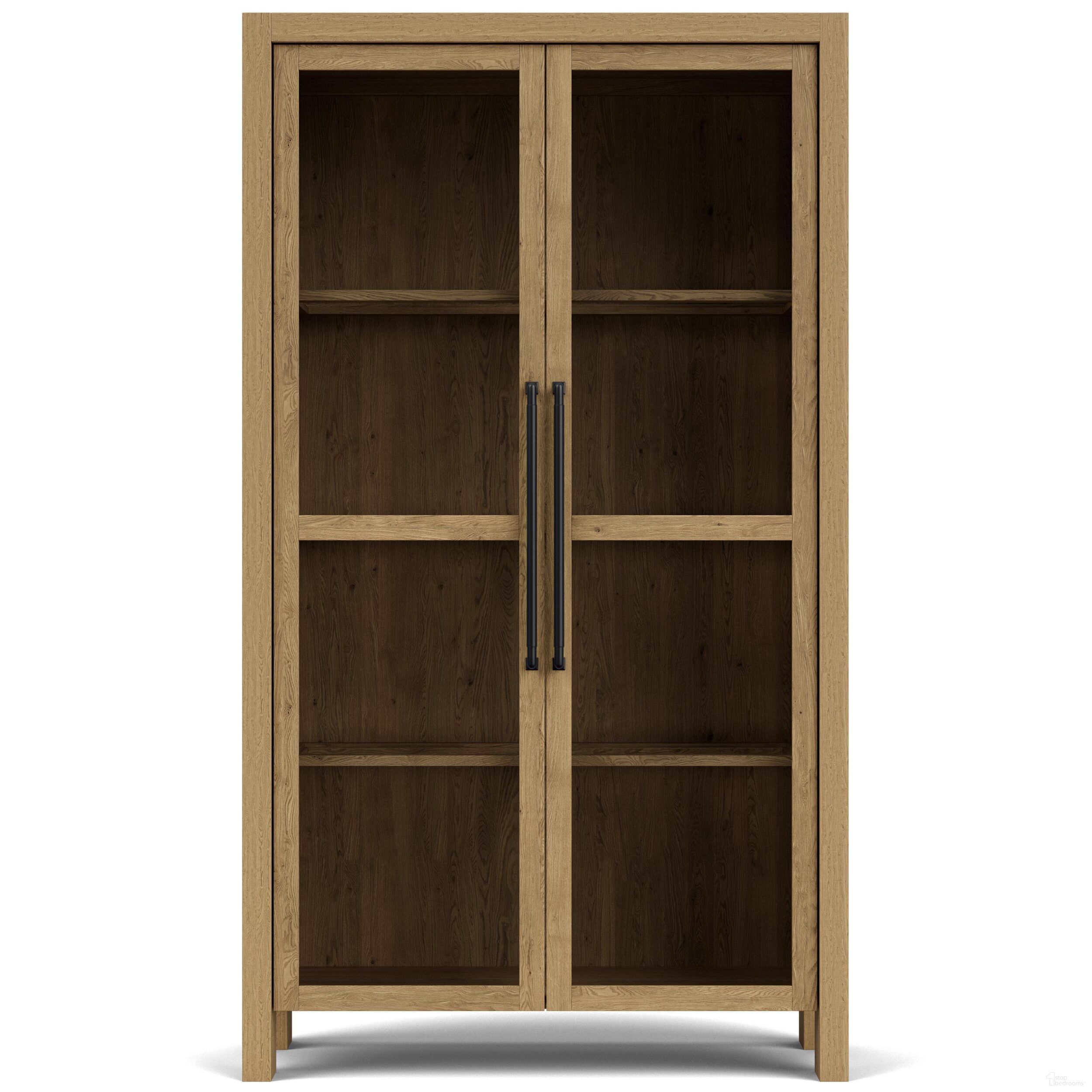 The appearance of Davie Display Cabinet In Pale Oak designed by Riverside Furniture in the transitional interior design. This oak piece of furniture  was selected by 1StopBedrooms from Davie Collection to add a touch of cosiness and style into your home. Sku: 91054.